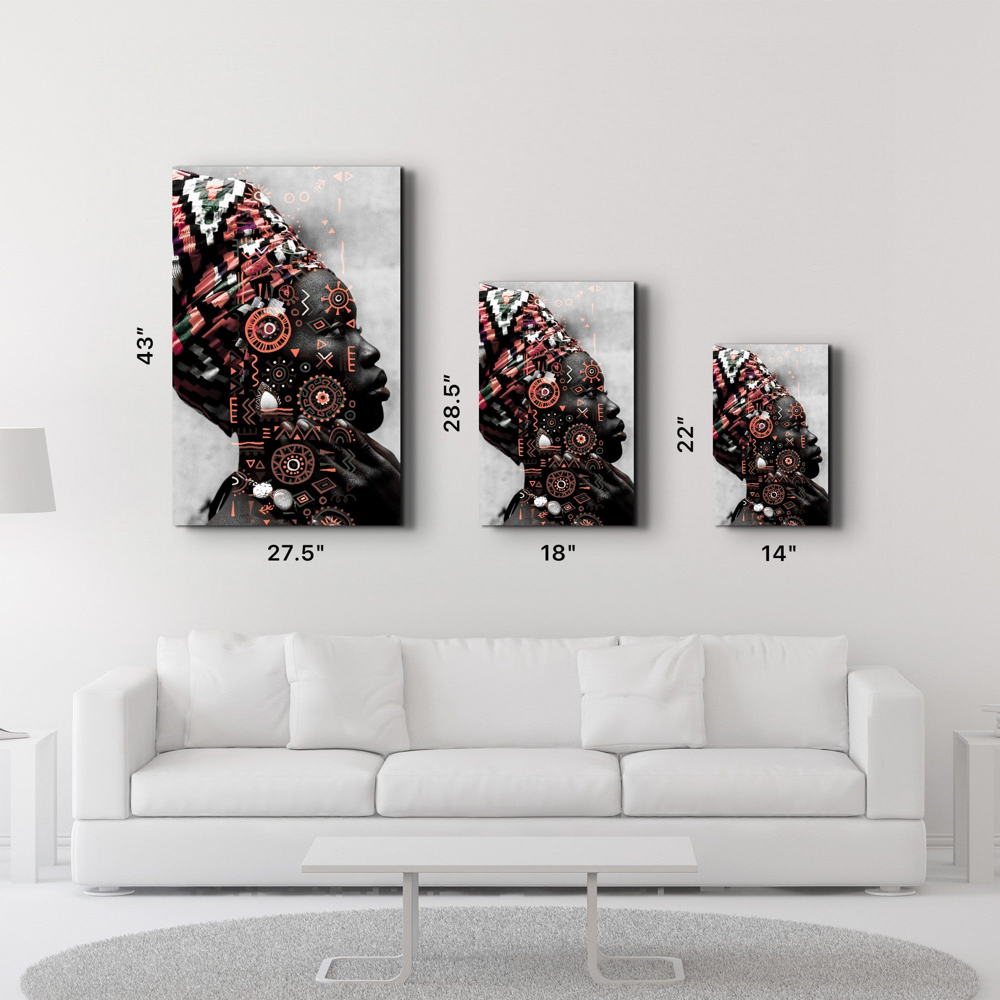 Quadro Decorativo em Vidro Temperado Multicolor 35x55cm - Impressão UV de Alta Qualidade