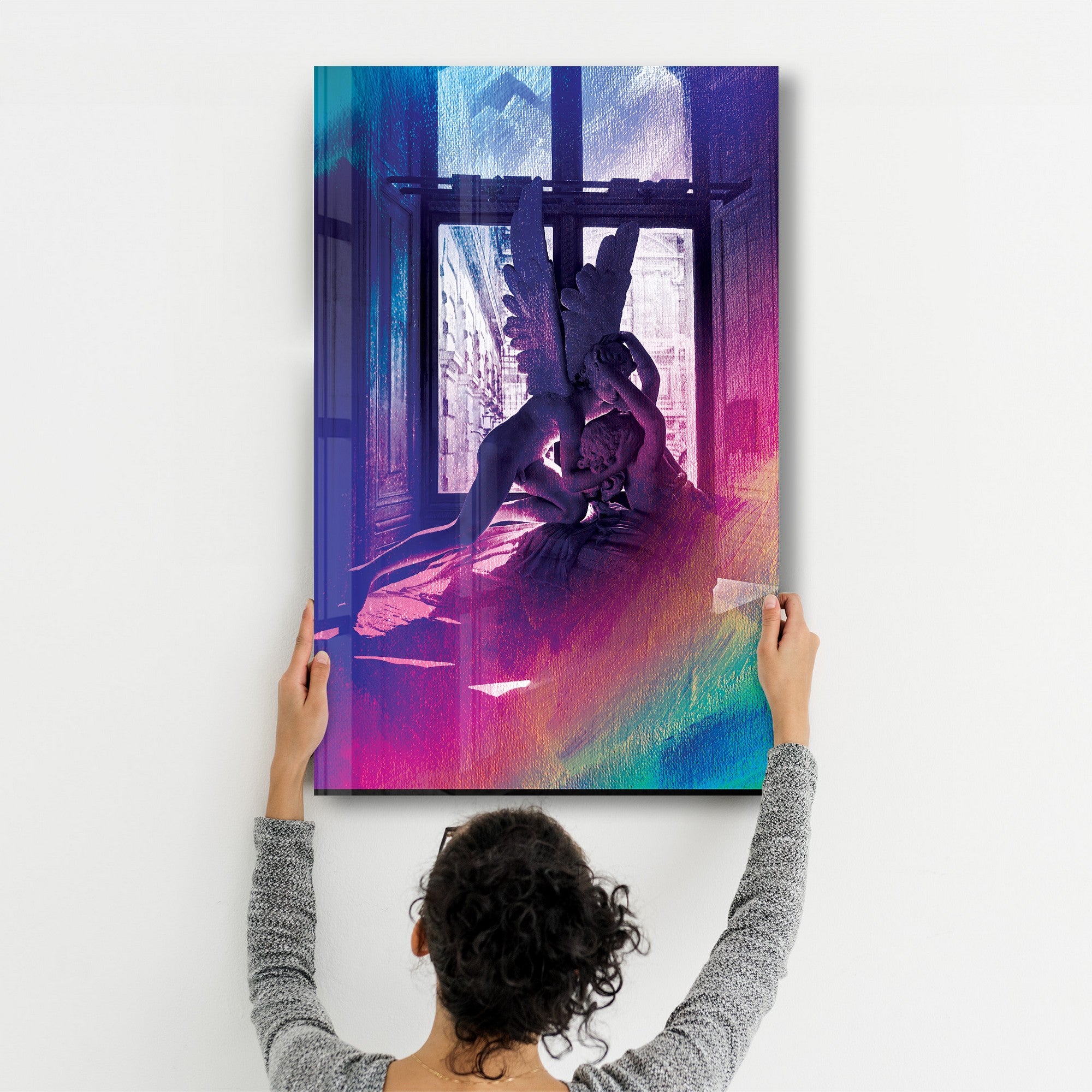 Quadro Decorativo em Vidro Temperado Multicolor 35x55cm - Impressão UV de Alta Qualidade