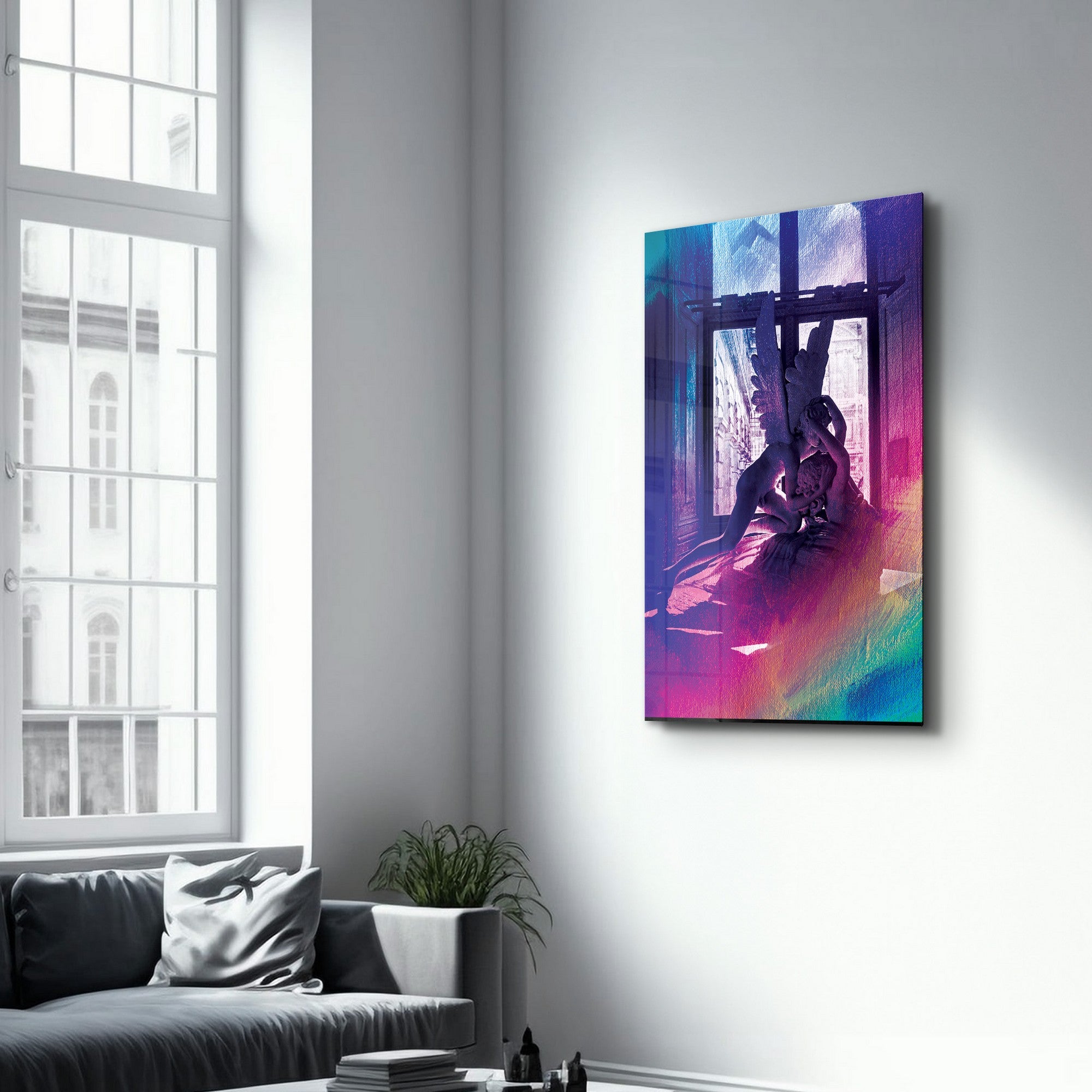 Quadro Decorativo em Vidro Temperado Multicolor 35x55cm - Impressão UV de Alta Qualidade