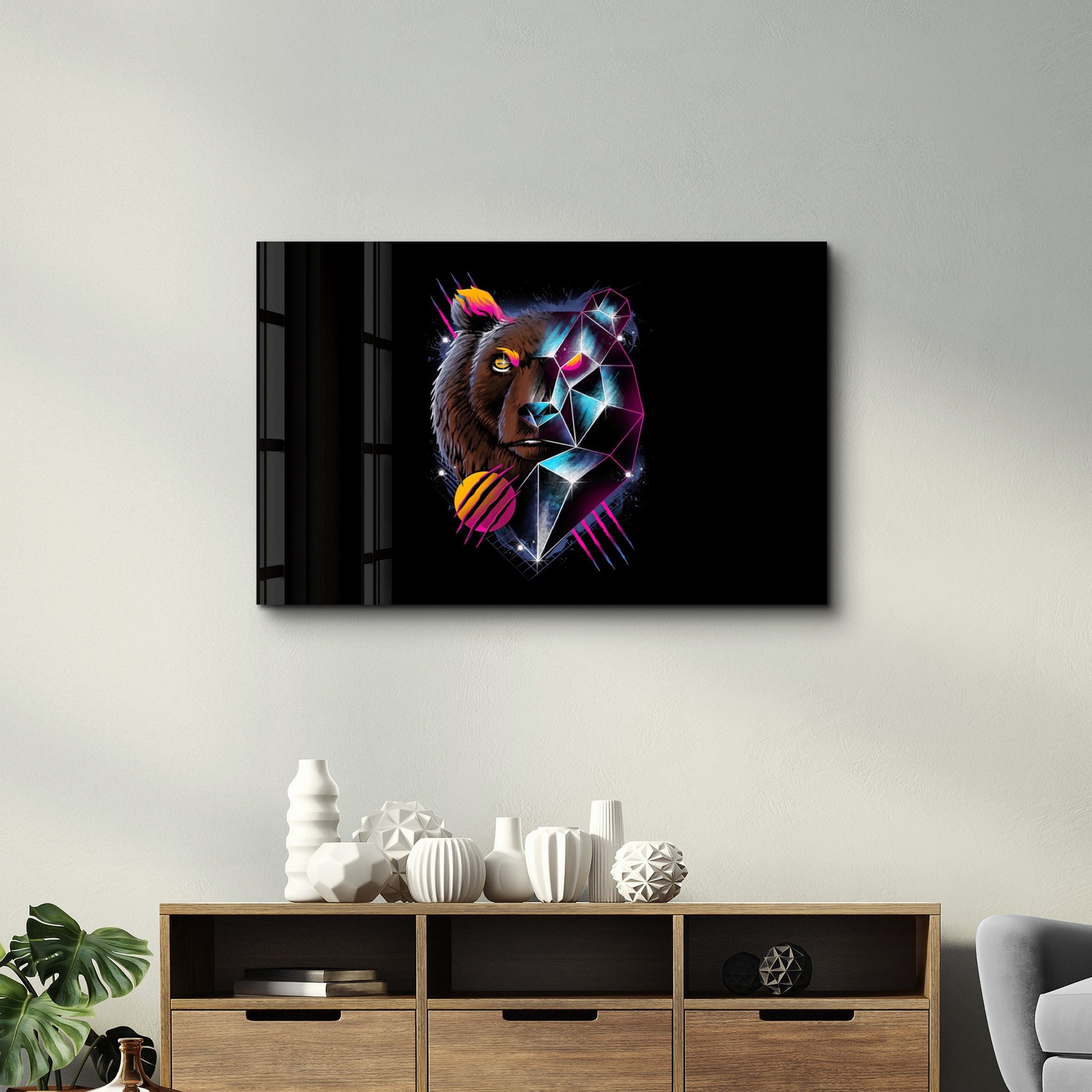 Quadro Decorativo em Vidro Temperado Multicolor 35x55cm - Impressão UV de Alta Qualidade