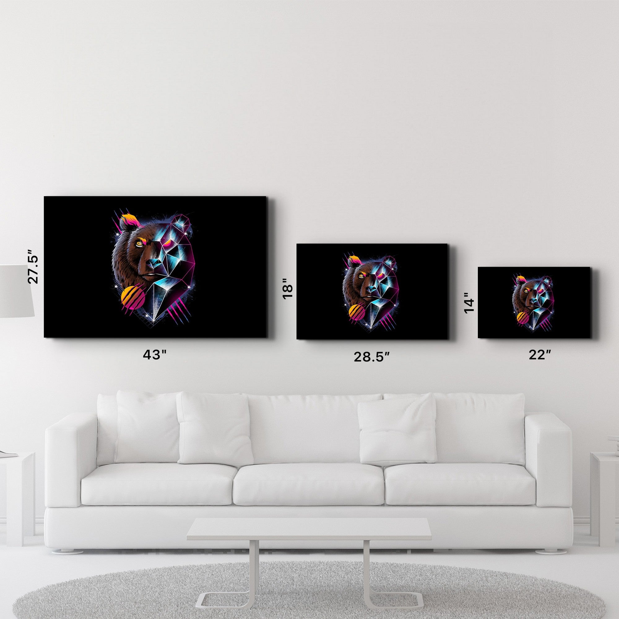Arte em Vidro Temperado Multicolor 70x110cm - Pintura Decorativa UV de Alta Qualidade