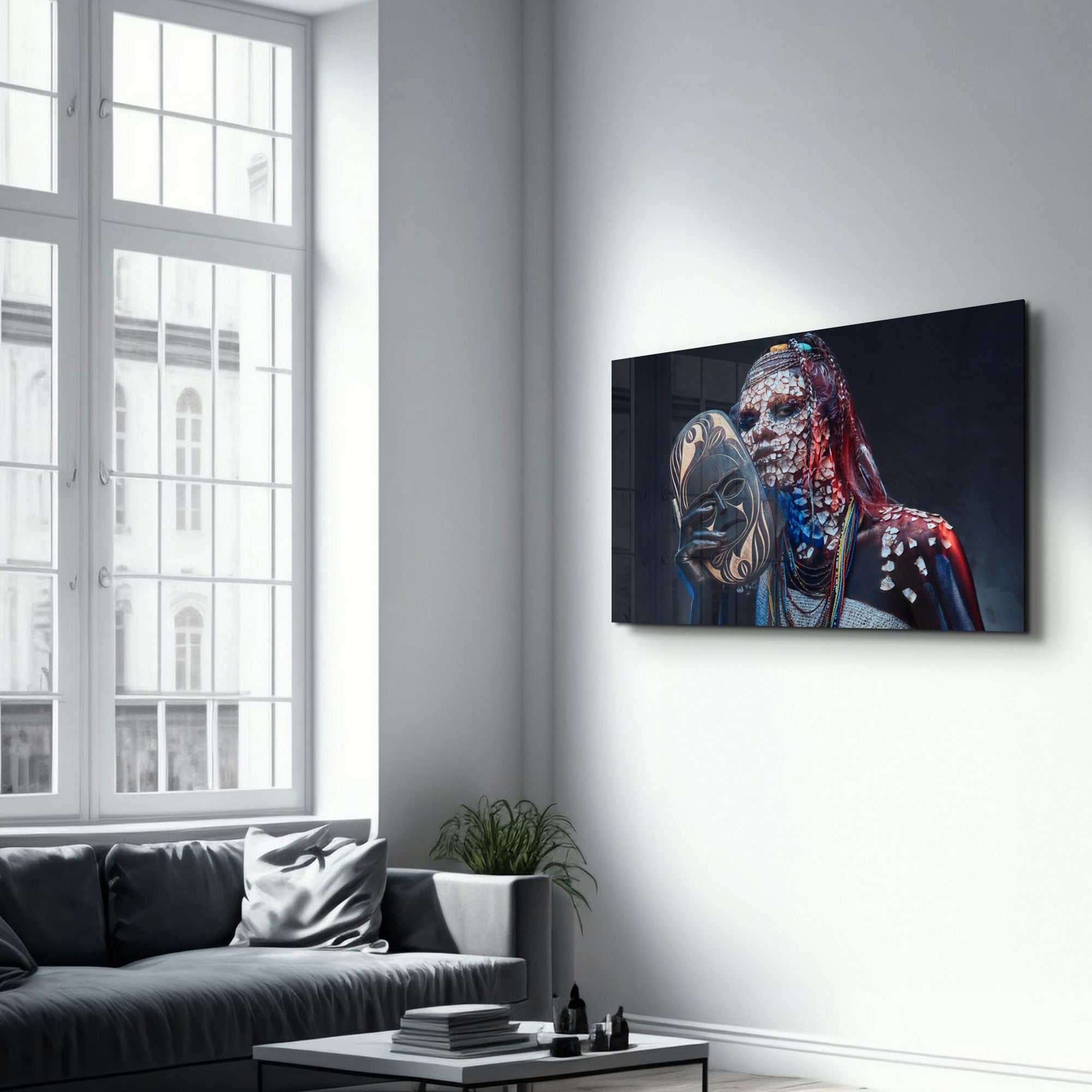 VFT-1008 Quadro em Vidro Temperado Multicolor 35 x 55 cm – Impressão UV (4 mm)