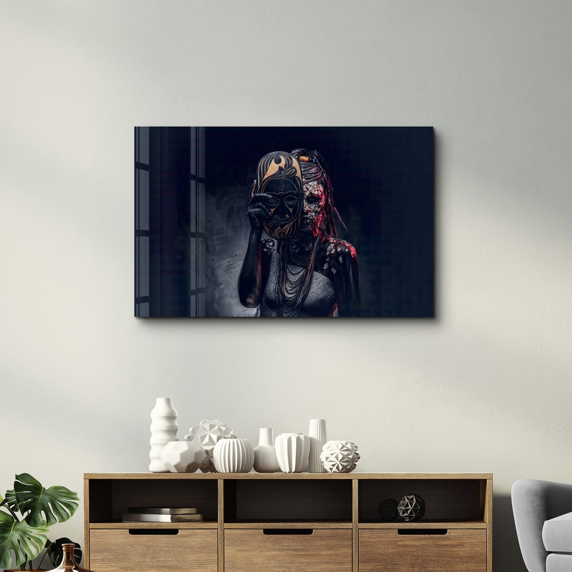 Quadro Decorativo em Vidro Temperado Multicolor 35x55cm - Impressão UV de Alta Qualidade