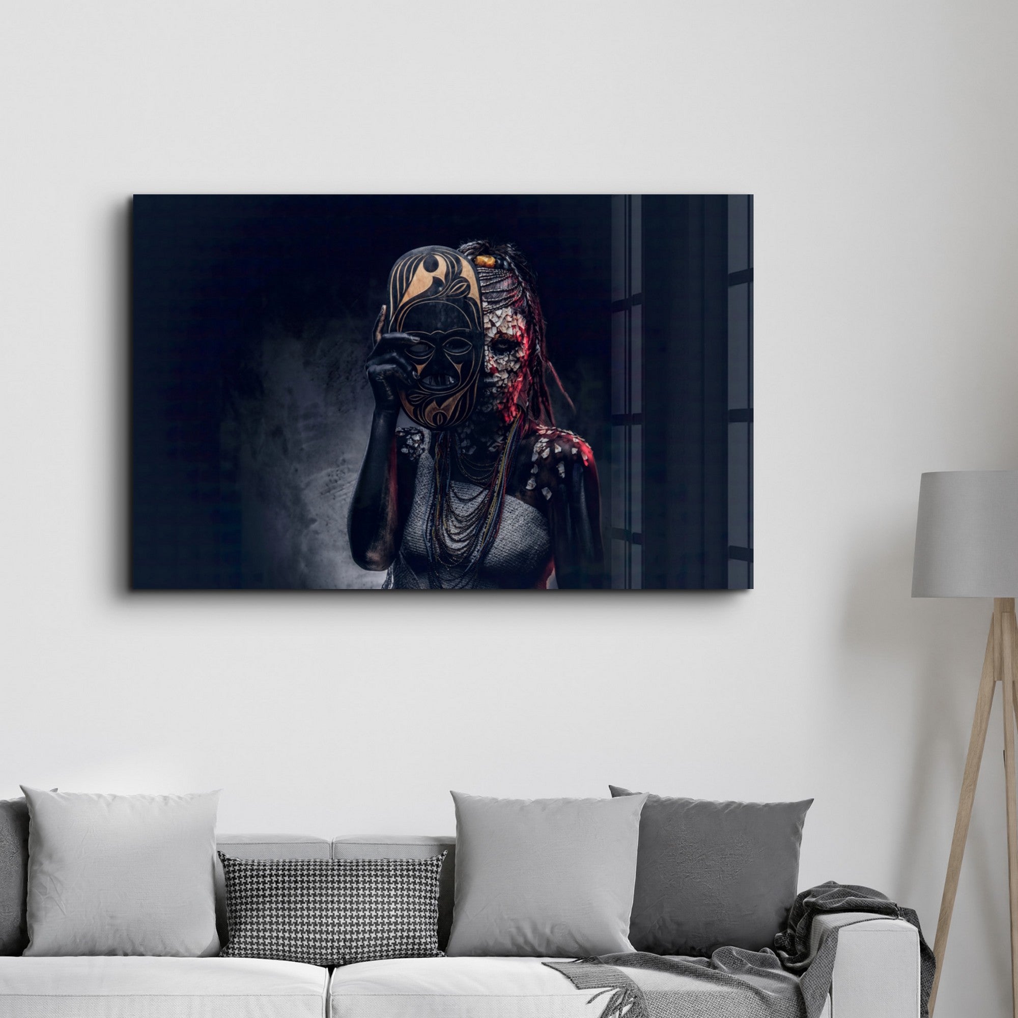 Quadro Decorativo em Vidro Temperado Multicolor 35x55cm - Impressão UV de Alta Qualidade