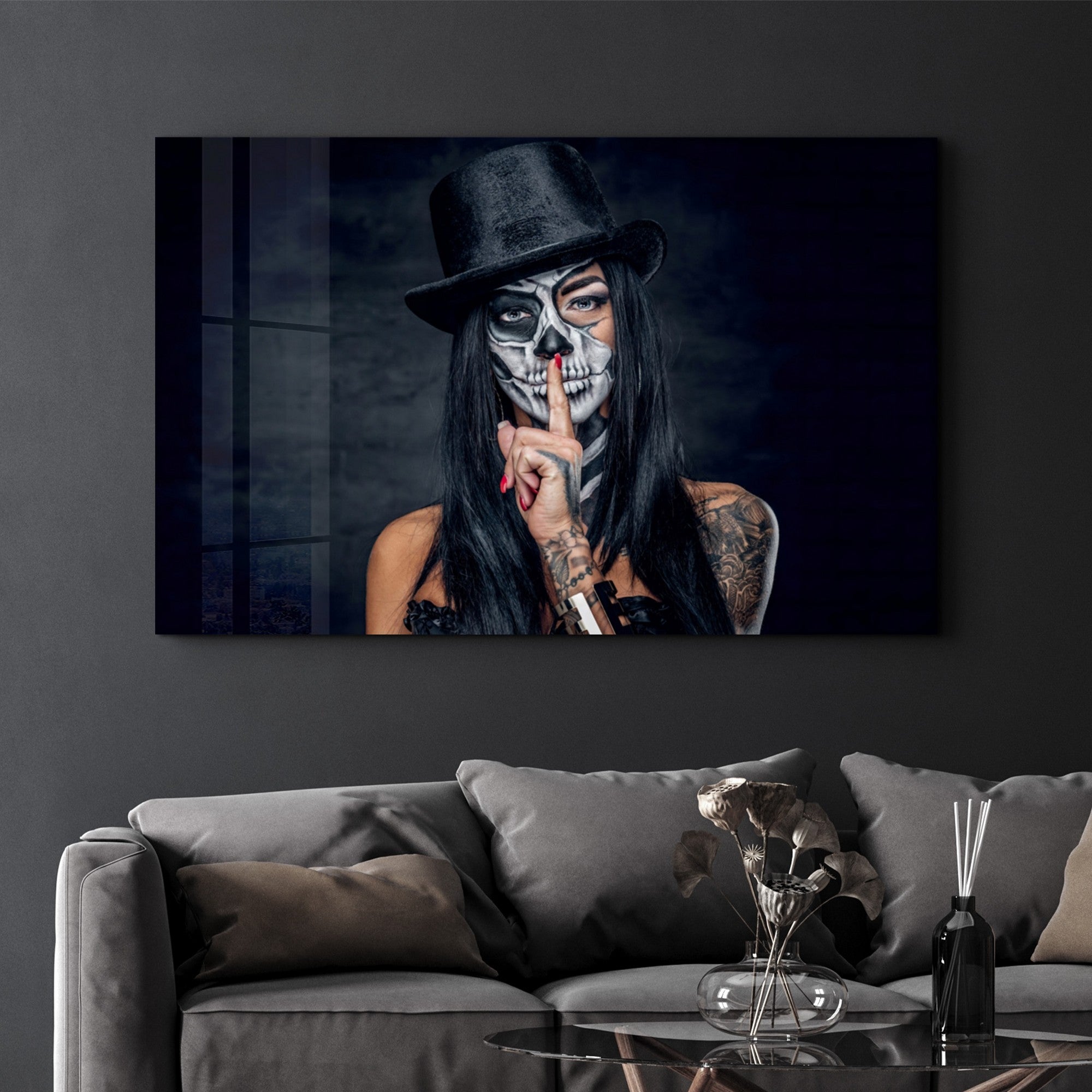 Quadro Decorativo em Vidro Temperado Multicolor 35x55cm - Impressão UV de Alta Qualidade