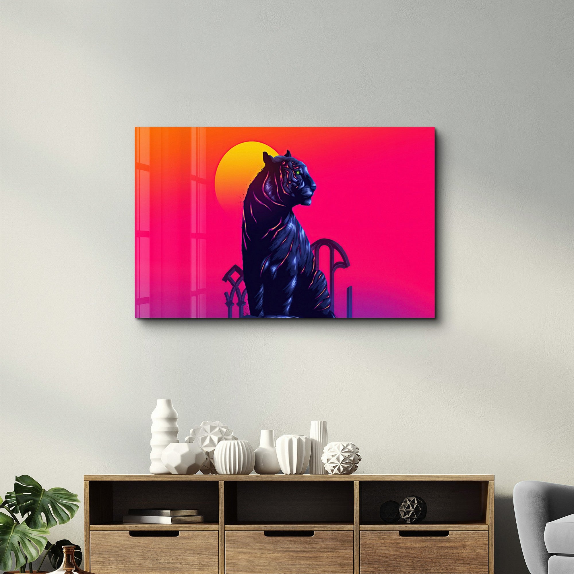 Quadro Decorativo em Vidro Temperado Multicolor 35x55cm - Impressão UV de Alta Qualidade