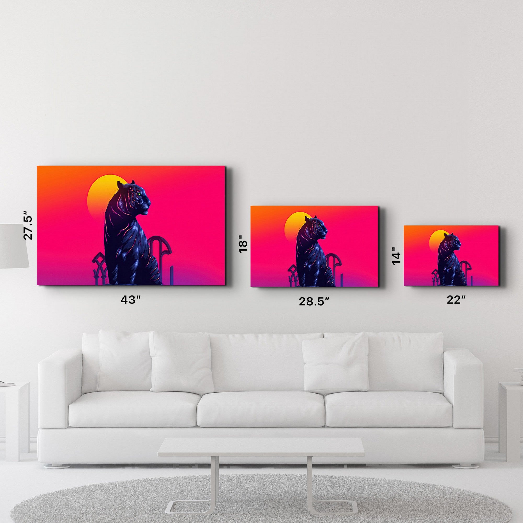 Quadro Decorativo em Vidro Temperado Multicolor 35x55cm - Impressão UV de Alta Qualidade