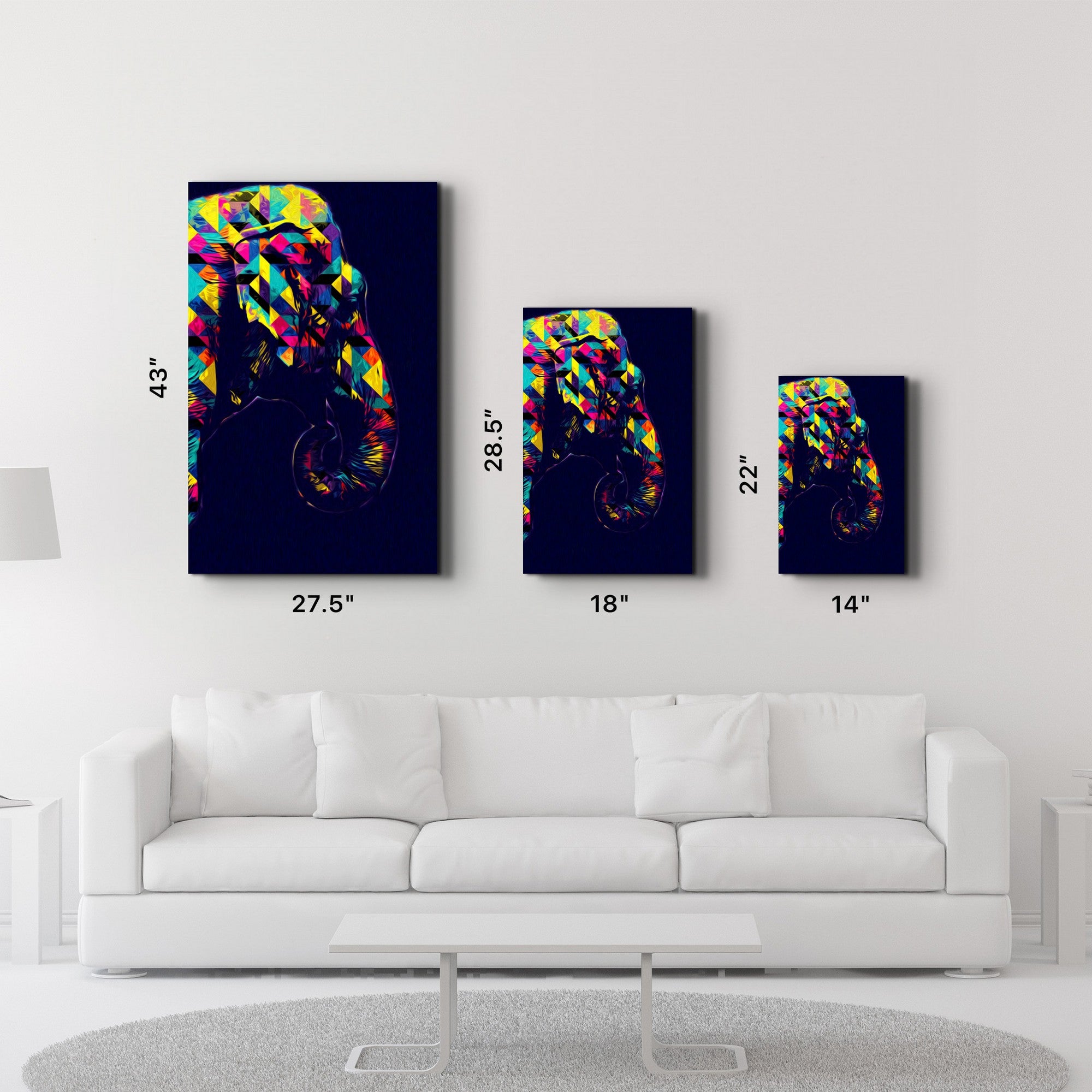 Quadro Decorativo em Vidro Temperado Multicolor 35x55cm - Impressão UV de Alta Qualidade