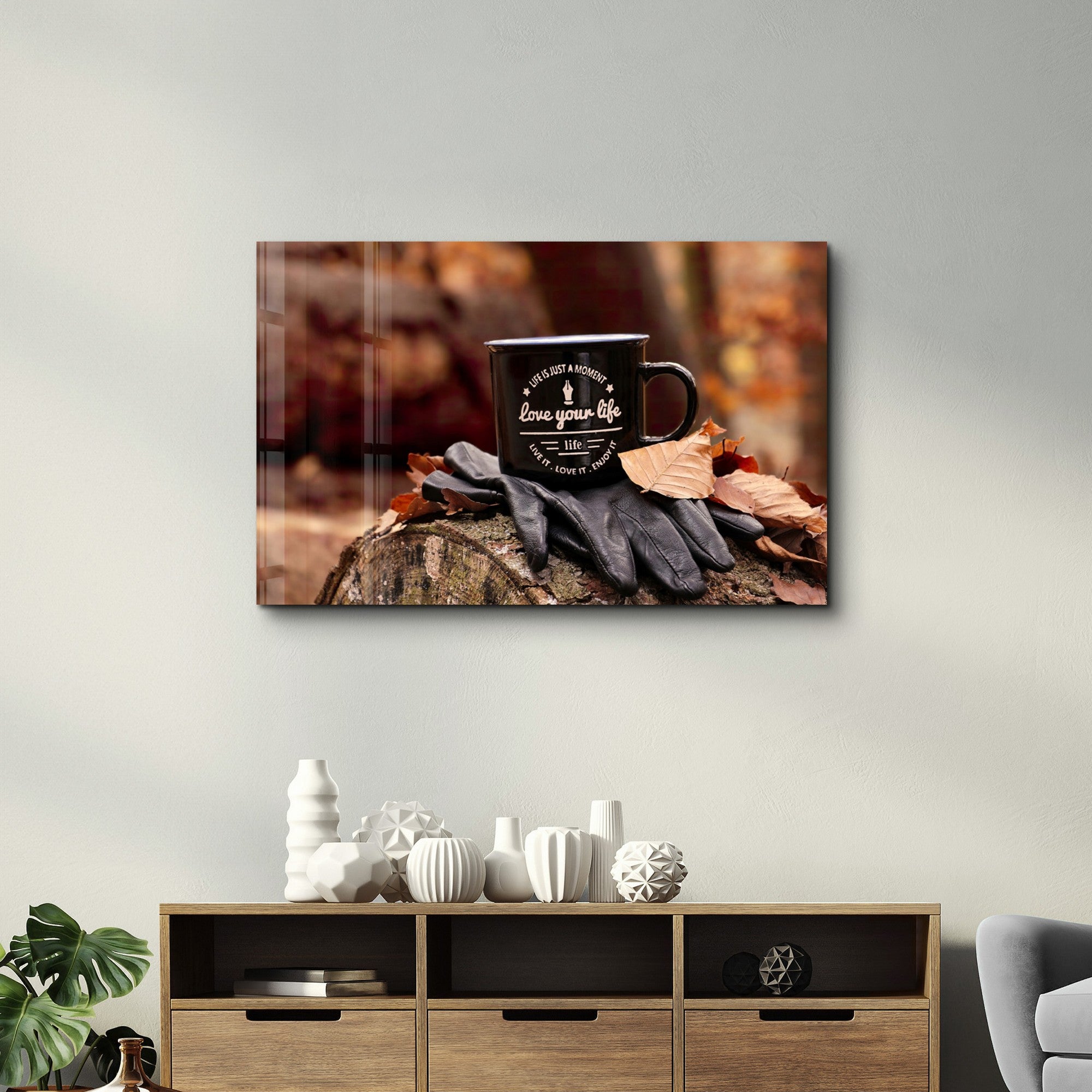 Quadro Decorativo em Vidro Temperado Multicolor 35x55cm - Impressão UV de Alta Qualidade