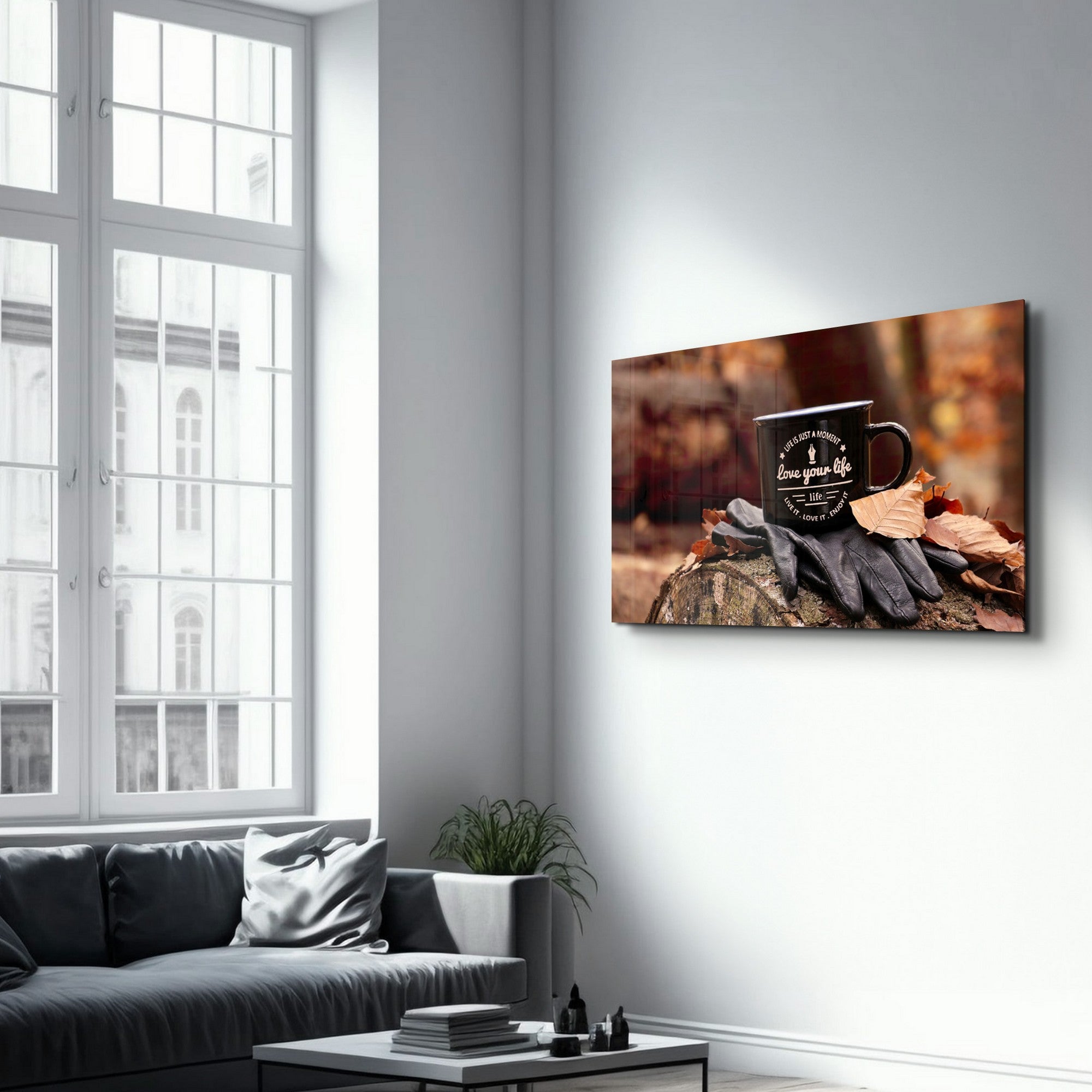 Quadro Decorativo em Vidro Temperado Multicolor 35x55cm - Impressão UV de Alta Qualidade