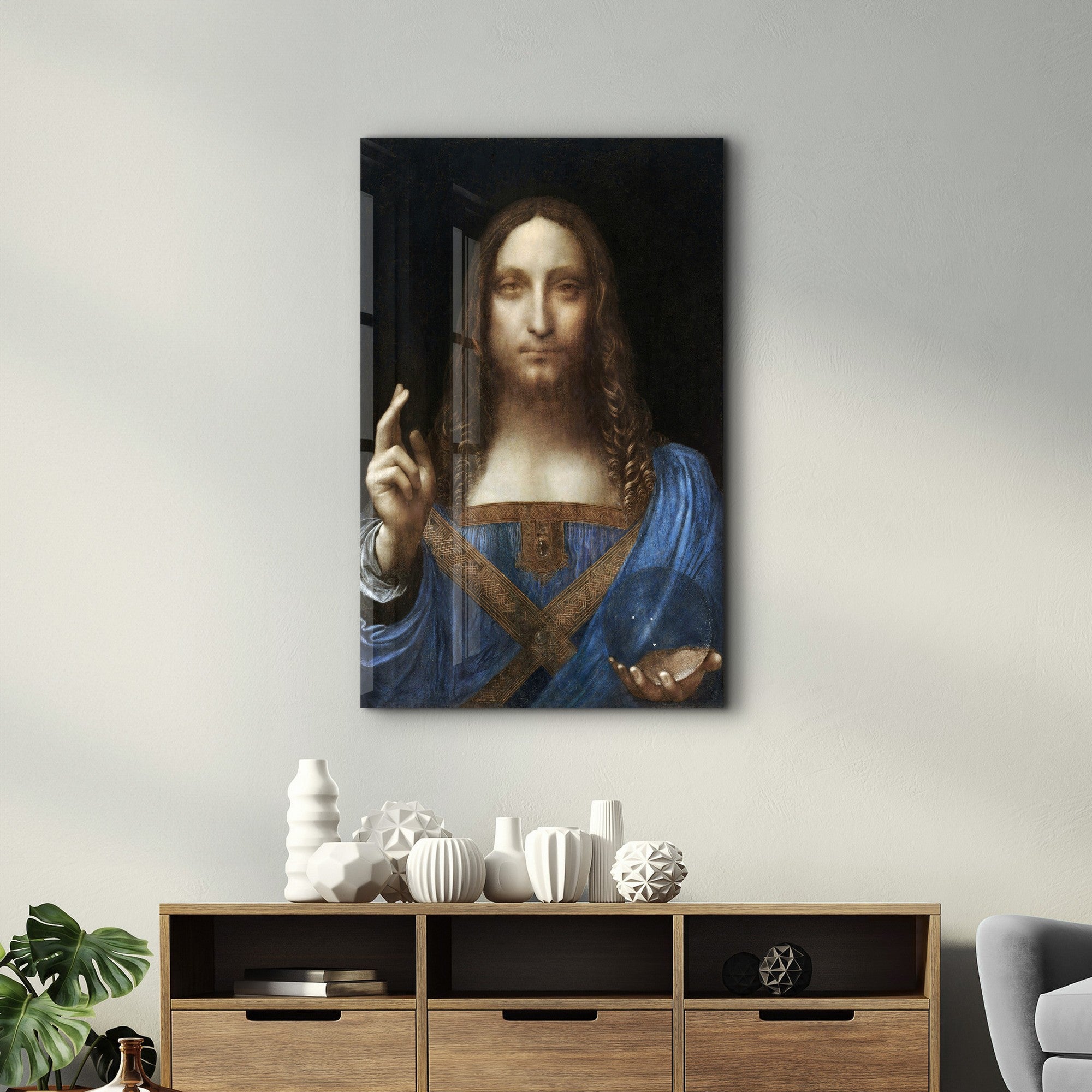 Quadro Decorativo em Vidro Temperado Multicolor 35x55cm - Impressão UV de Alta Qualidade