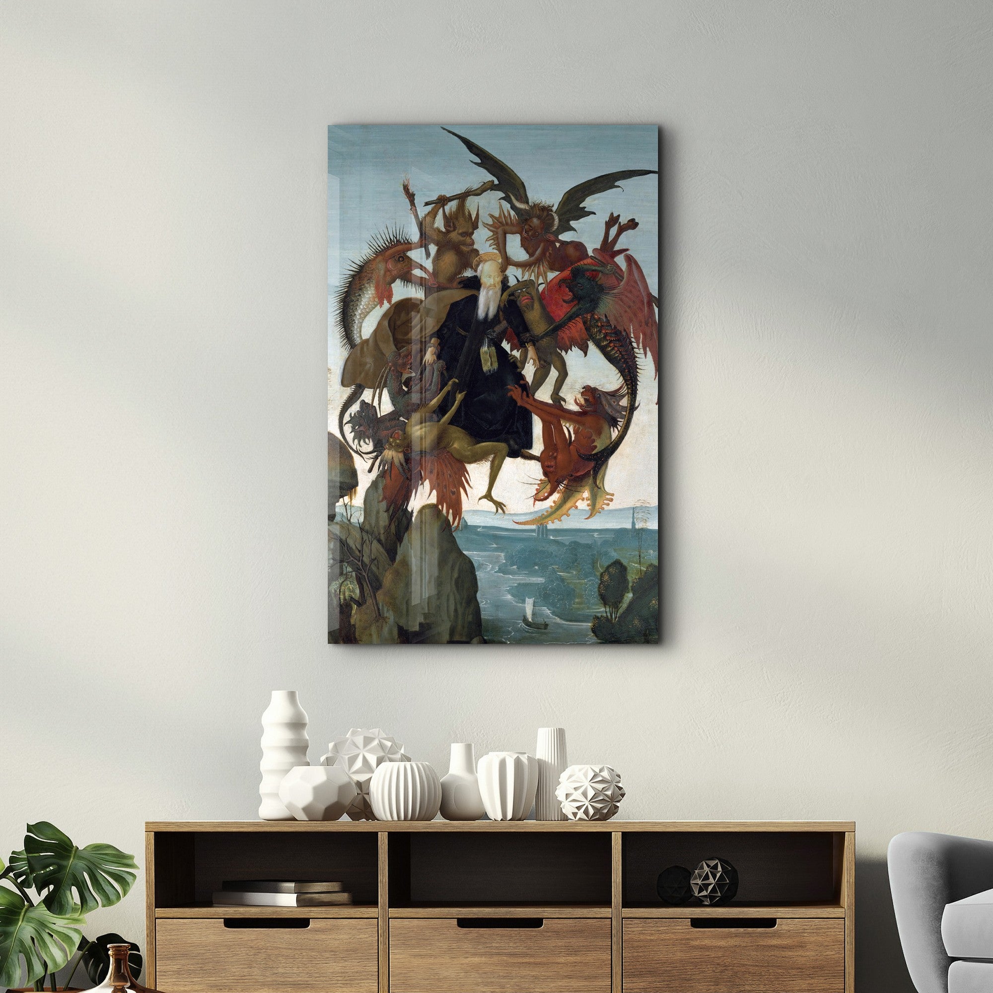 Quadro Decorativo em Vidro Temperado Multicolor 35x55cm - Impressão UV de Alta Qualidade