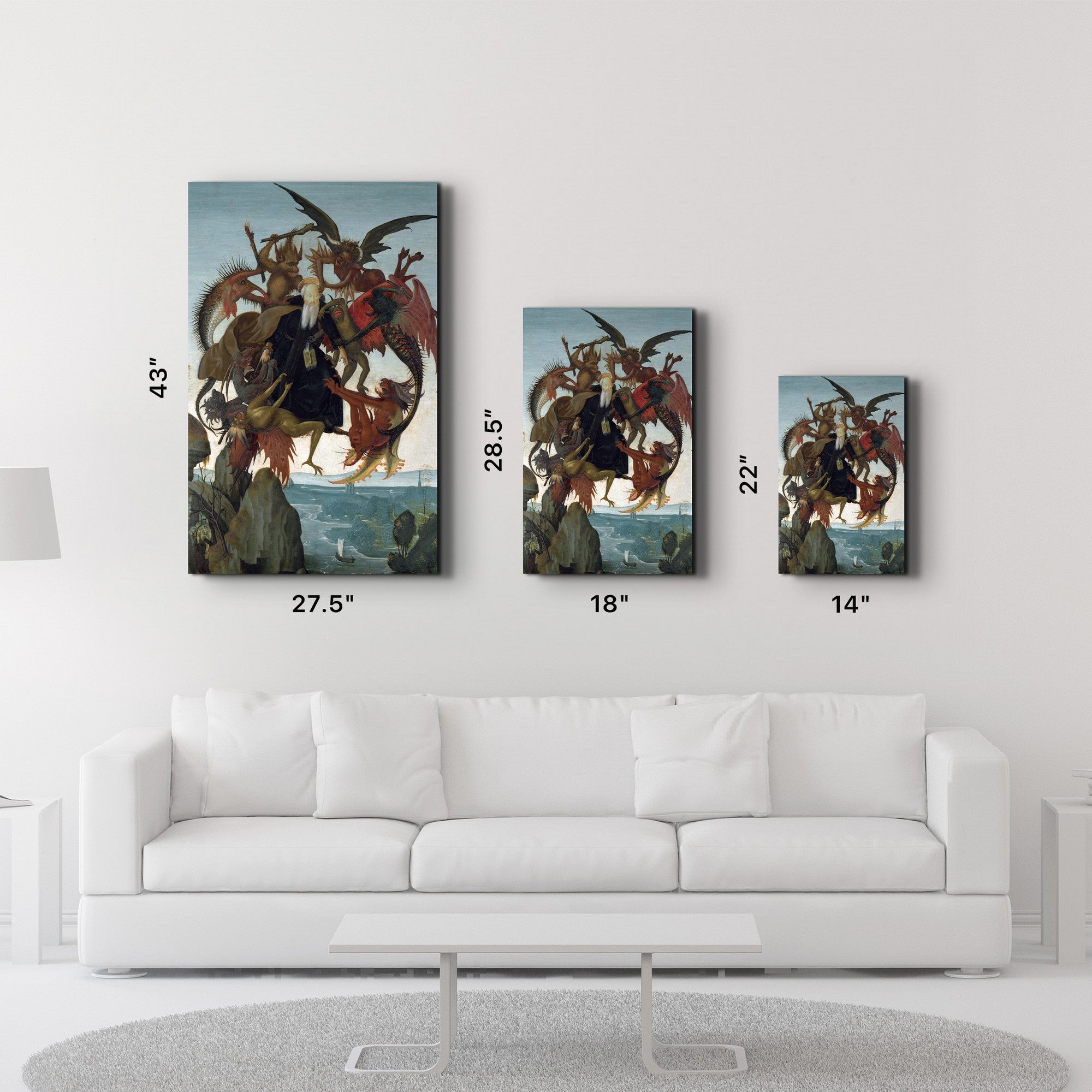 Quadro Decorativo em Vidro Temperado Multicolor 35x55cm - Impressão UV de Alta Qualidade