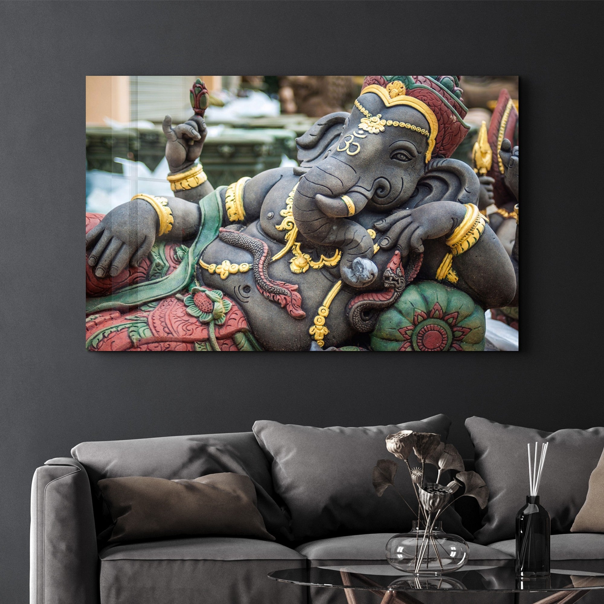 Quadro Decorativo em Vidro Temperado Multicolor 35x55cm - Impressão UV de Alta Qualidade