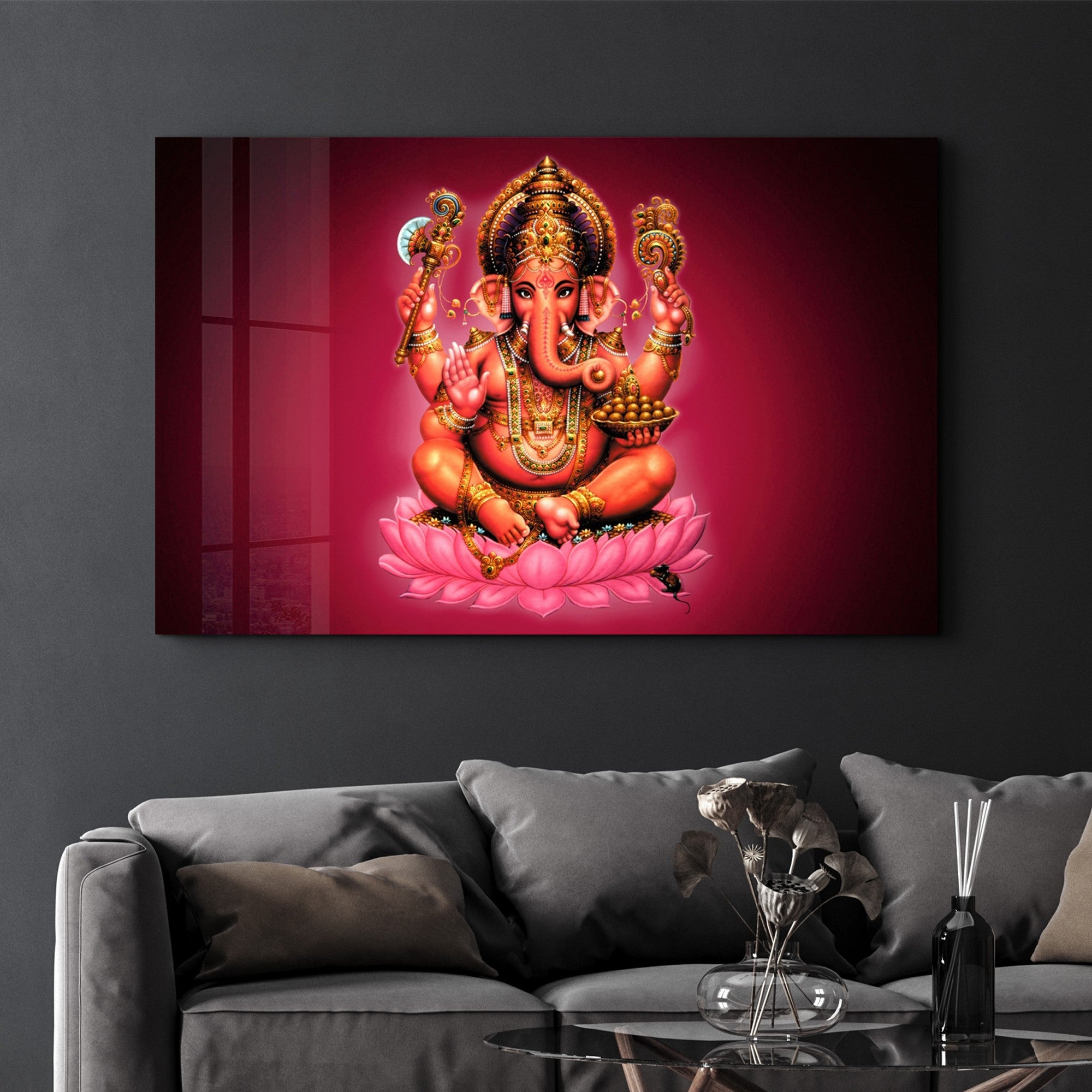 Quadro Decorativo em Vidro Temperado Multicolor 35x55cm - Impressão UV de Alta Qualidade