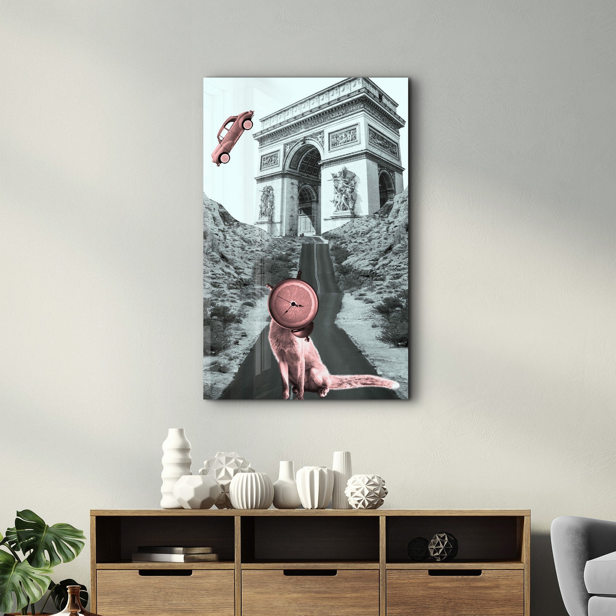 Quadro Decorativo em Vidro Temperado Multicolor 35x55cm - Impressão UV de Alta Qualidade