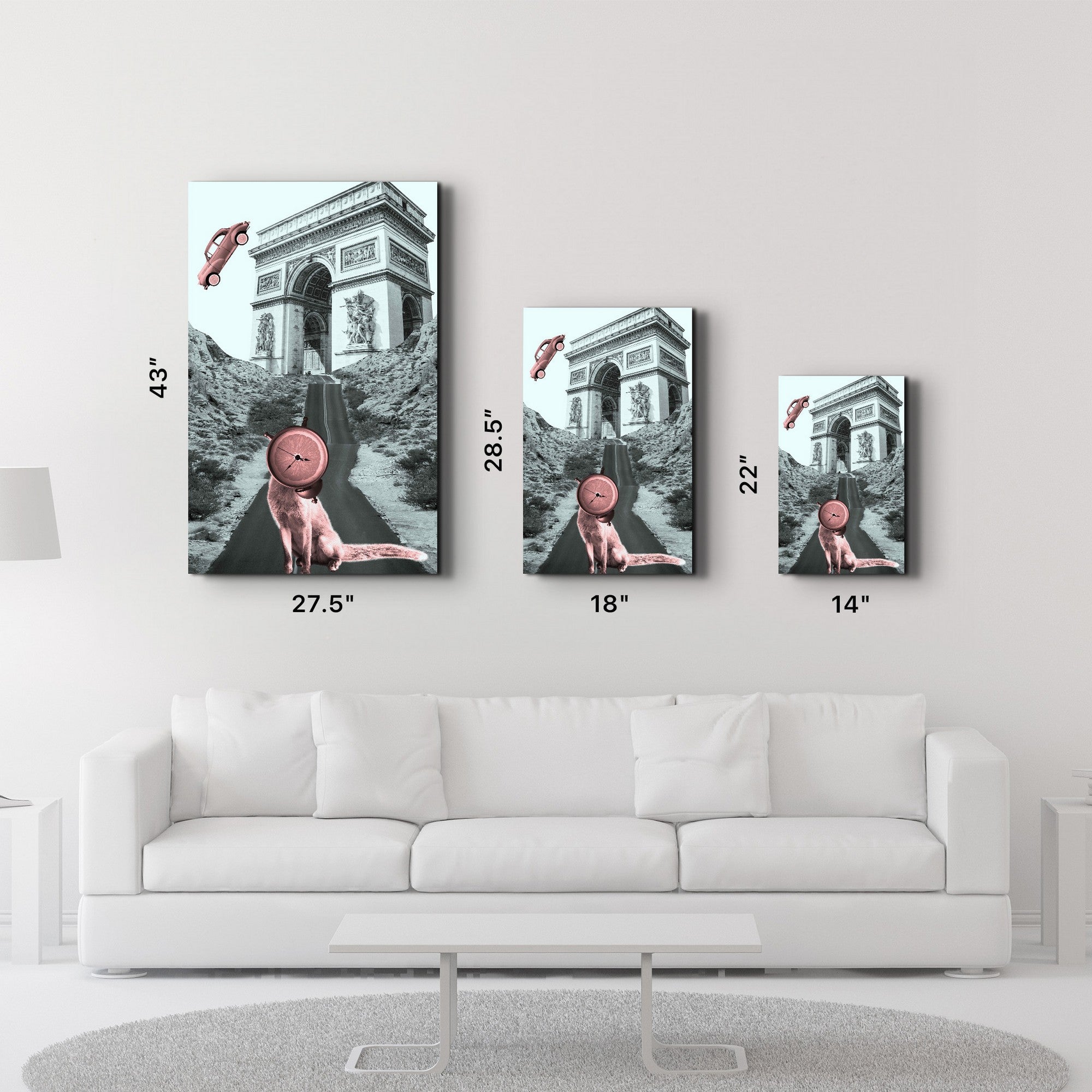 Quadro Decorativo em Vidro Temperado Multicolor 35x55cm - Impressão UV de Alta Qualidade