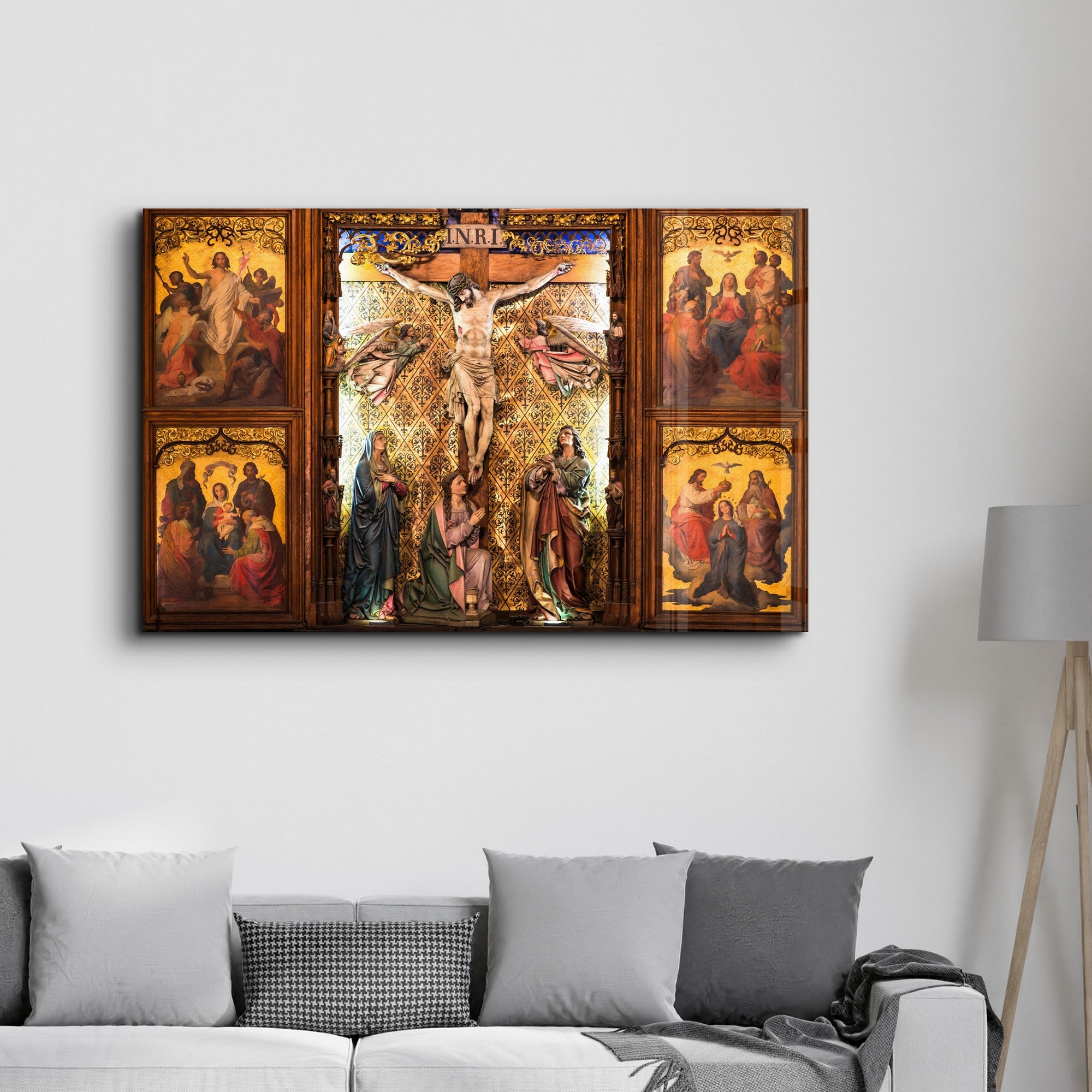 Quadro Decorativo em Vidro Temperado Multicolor 35x55cm - Impressão UV de Alta Qualidade