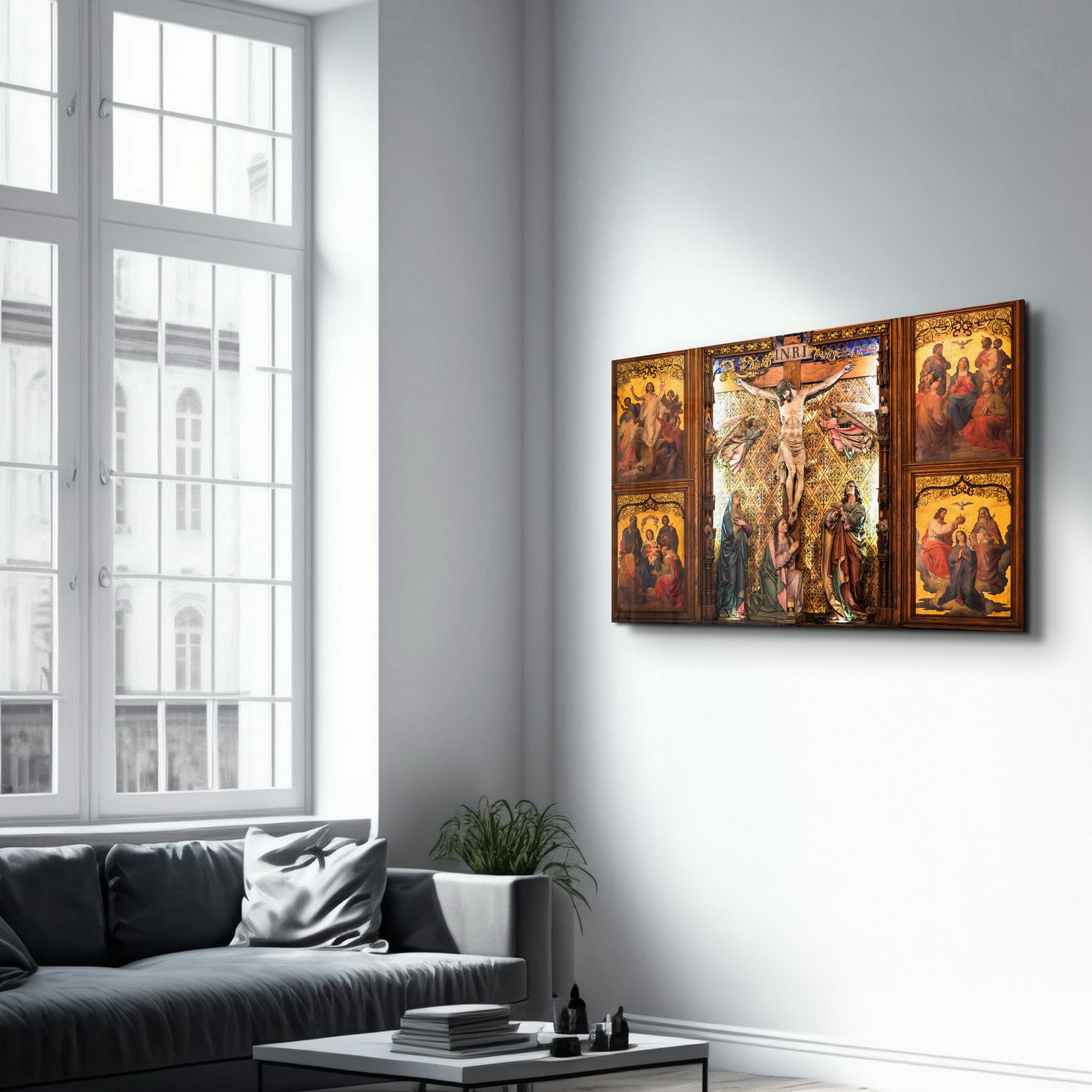 Quadro Decorativo em Vidro Temperado Multicolor 35x55cm - Impressão UV de Alta Qualidade