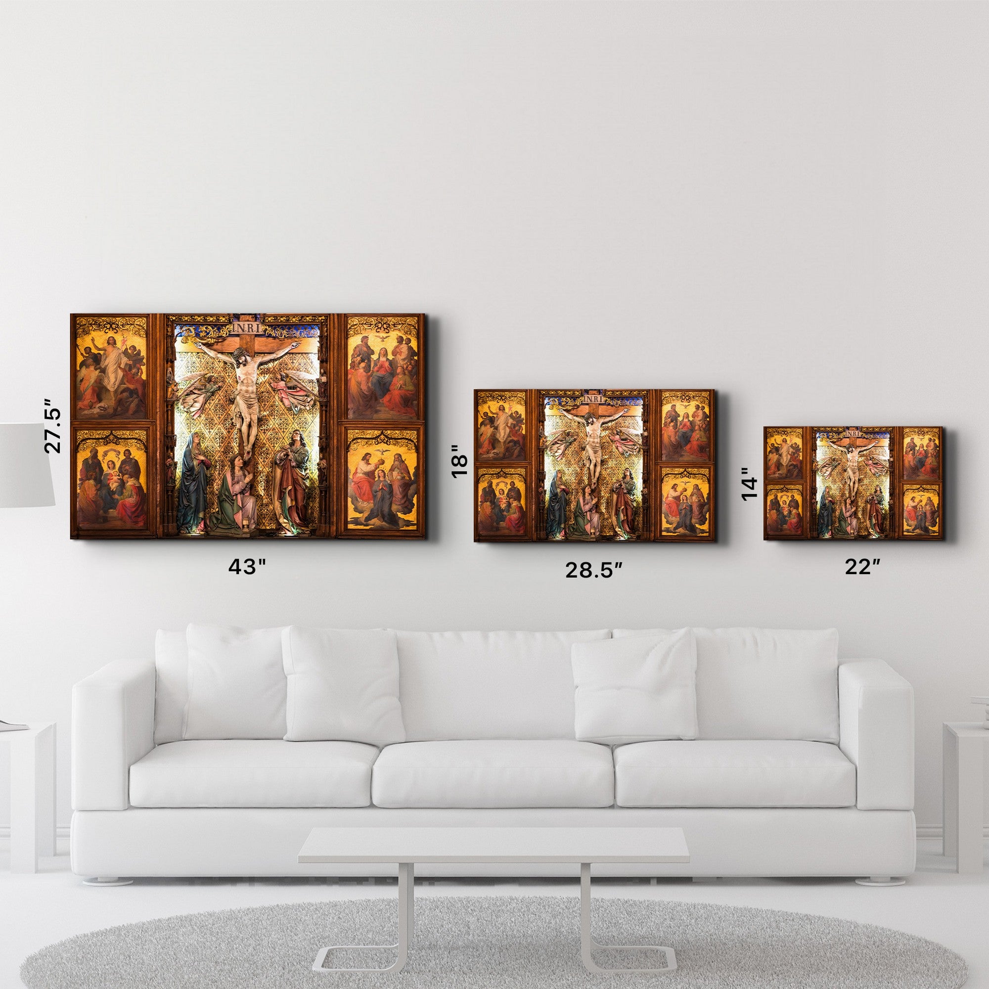Quadro Decorativo em Vidro Temperado Multicolor 35x55cm - Impressão UV de Alta Qualidade