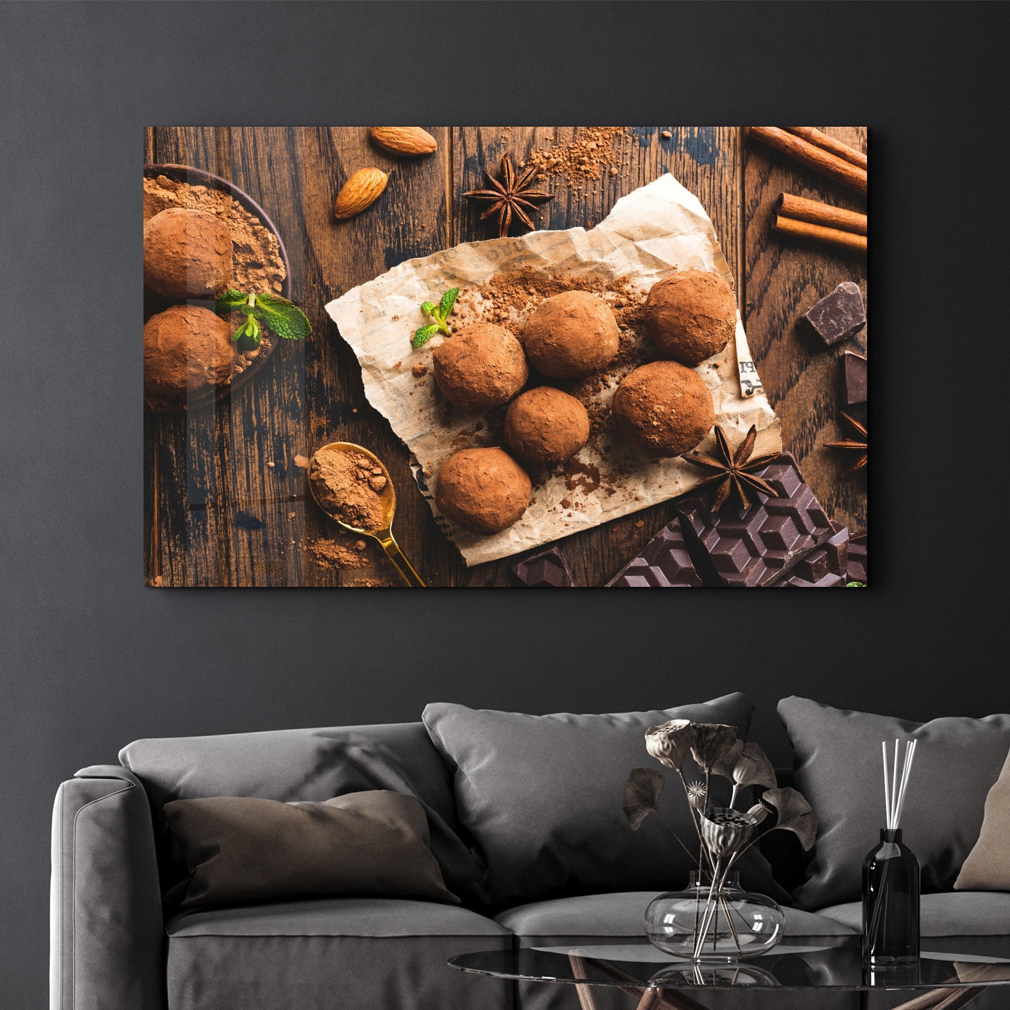 Quadro Decorativo em Vidro Temperado Multicolor 35x55cm - Impressão UV de Alta Qualidade