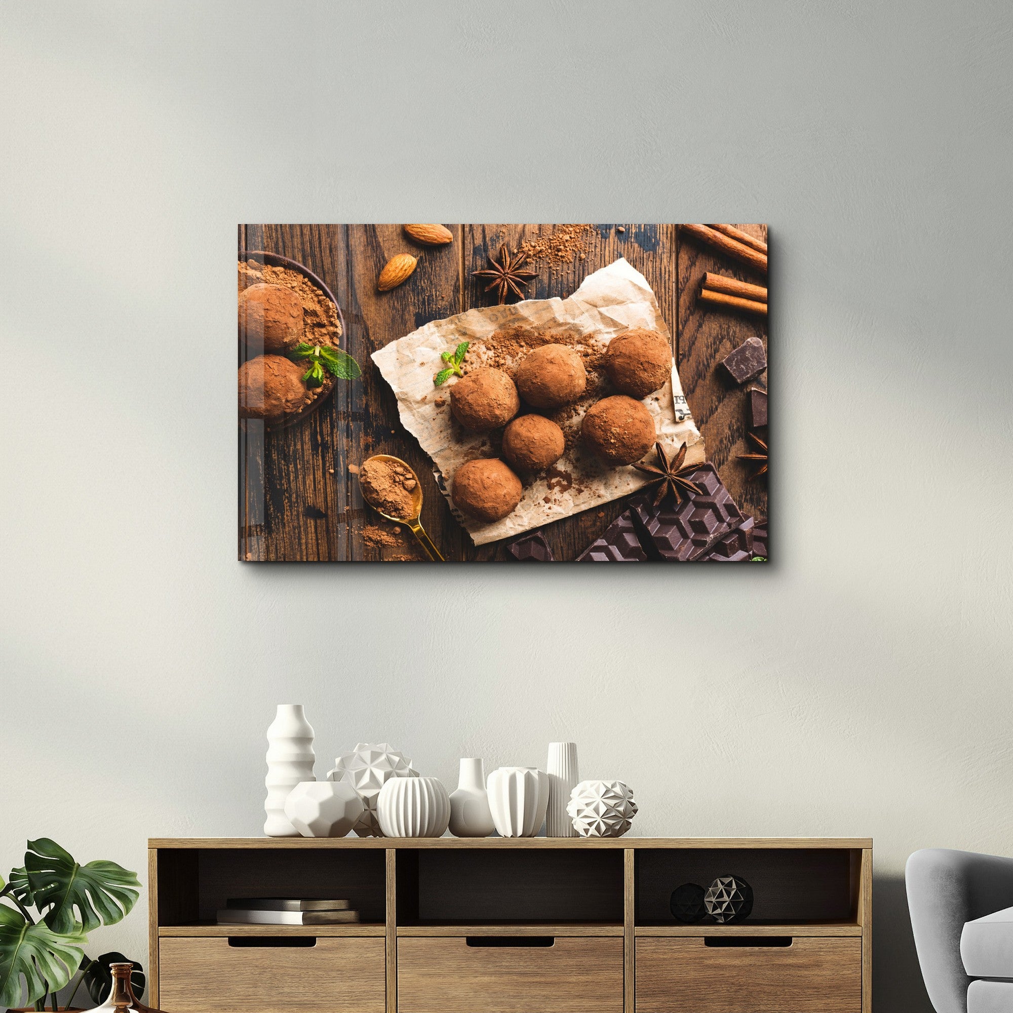 Quadro Decorativo em Vidro Temperado Multicolor 35x55cm - Impressão UV de Alta Qualidade