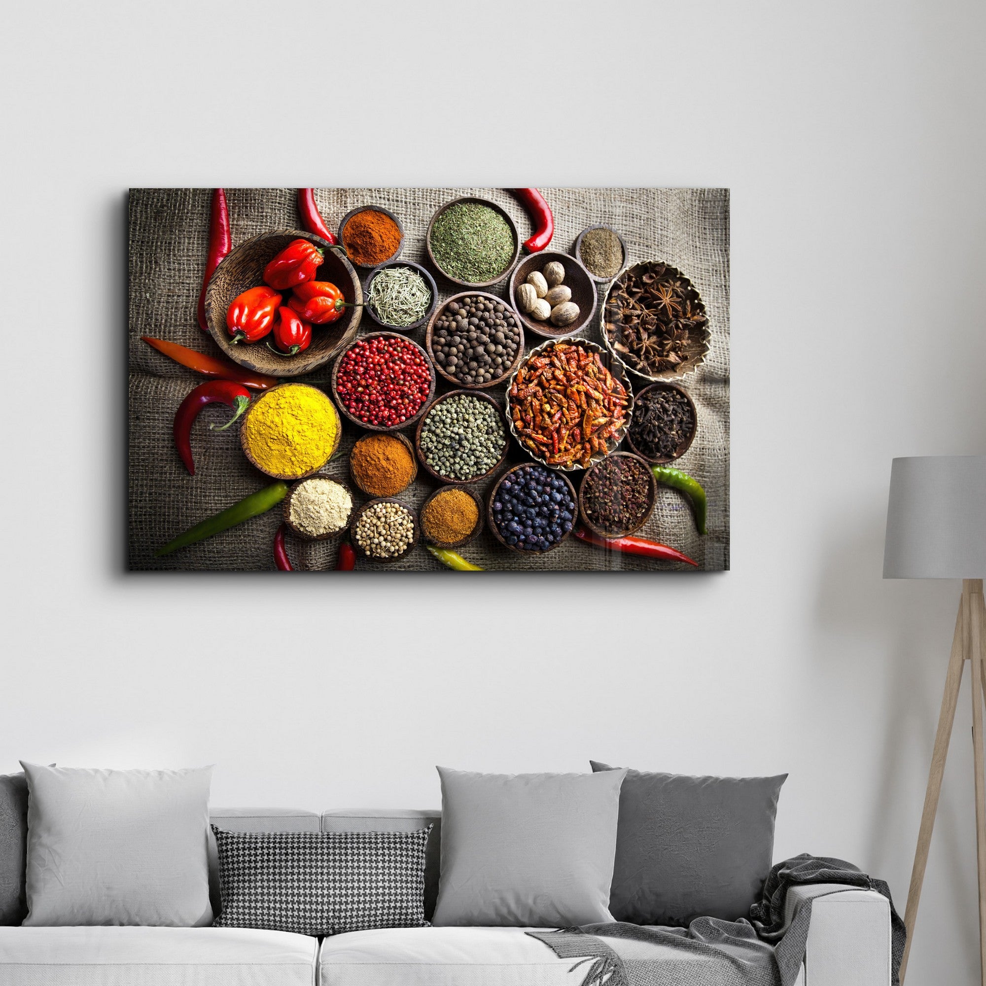 Quadro Decorativo em Vidro Temperado 35 x 55 cm, Multicolor, Impressão UV (4 mm) – VFT-2016