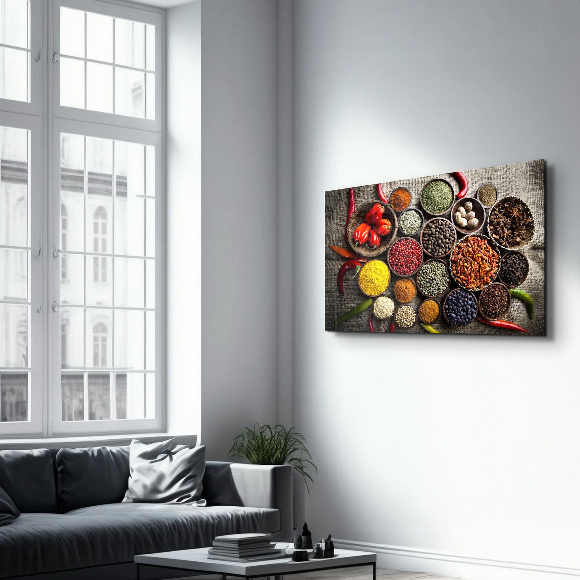 Quadro Decorativo em Vidro Temperado 35 x 55 cm, Multicolor, Impressão UV (4 mm) – VFT-2016