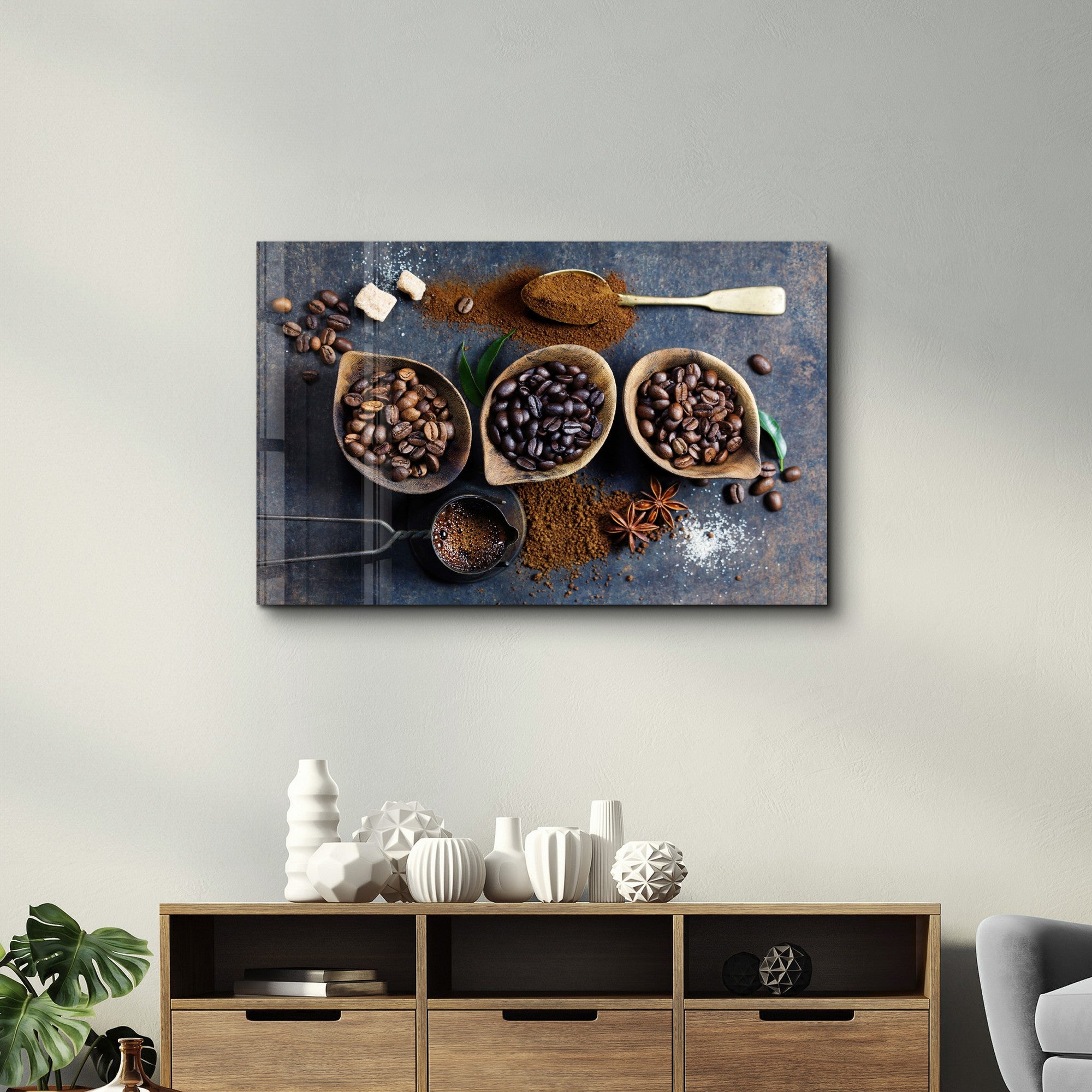 Quadro Decorativo em Vidro Temperado Multicolor 35x55cm - Impressão UV de Alta Qualidade