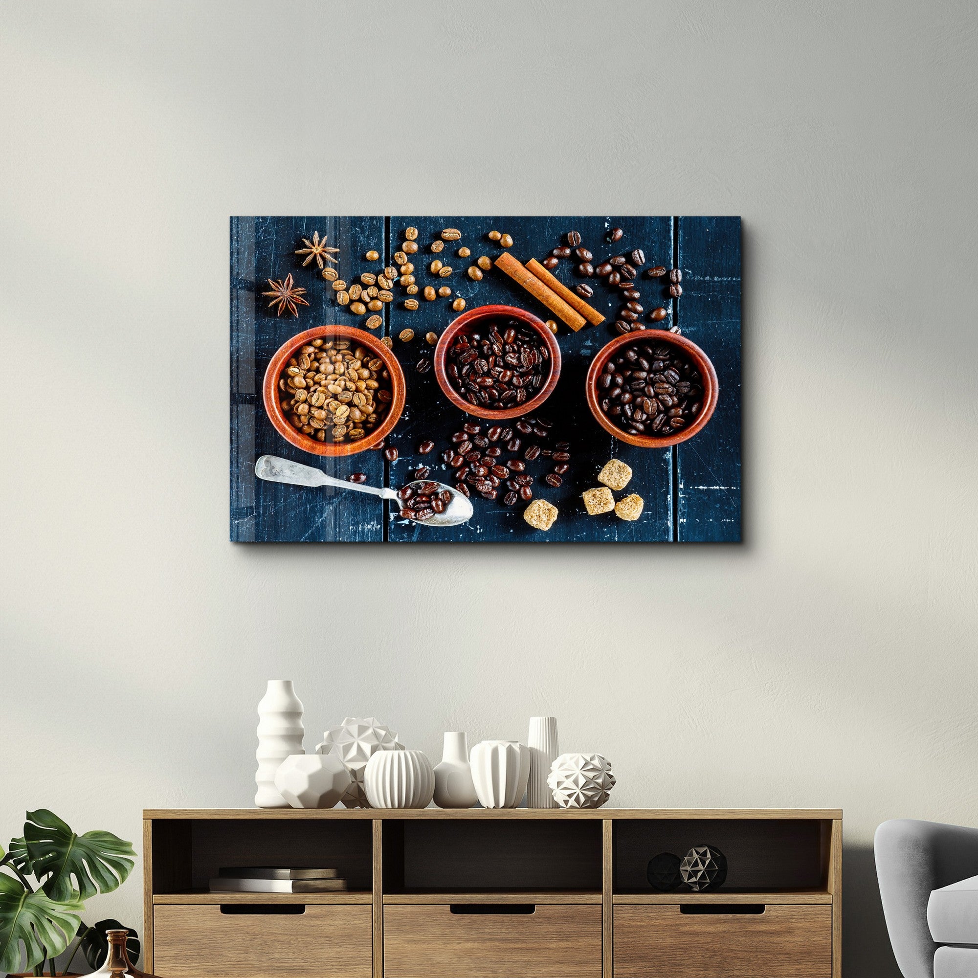 Quadro Decorativo em Vidro Temperado Multicolor 35x55cm - Impressão UV de Alta Qualidade
