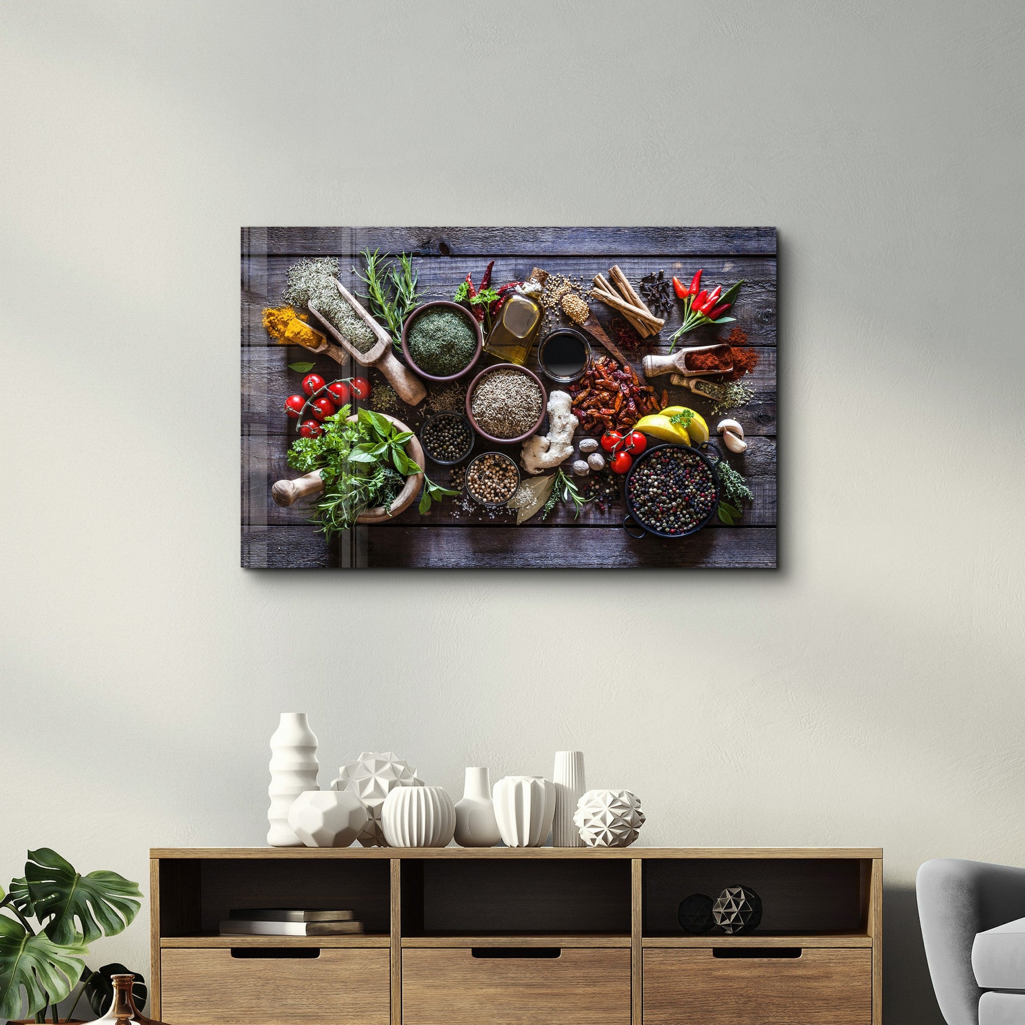 Quadro Decorativo em Vidro Temperado 4 mm Multicolor VFT-2025 (35 x 55 cm) – Impressão UV