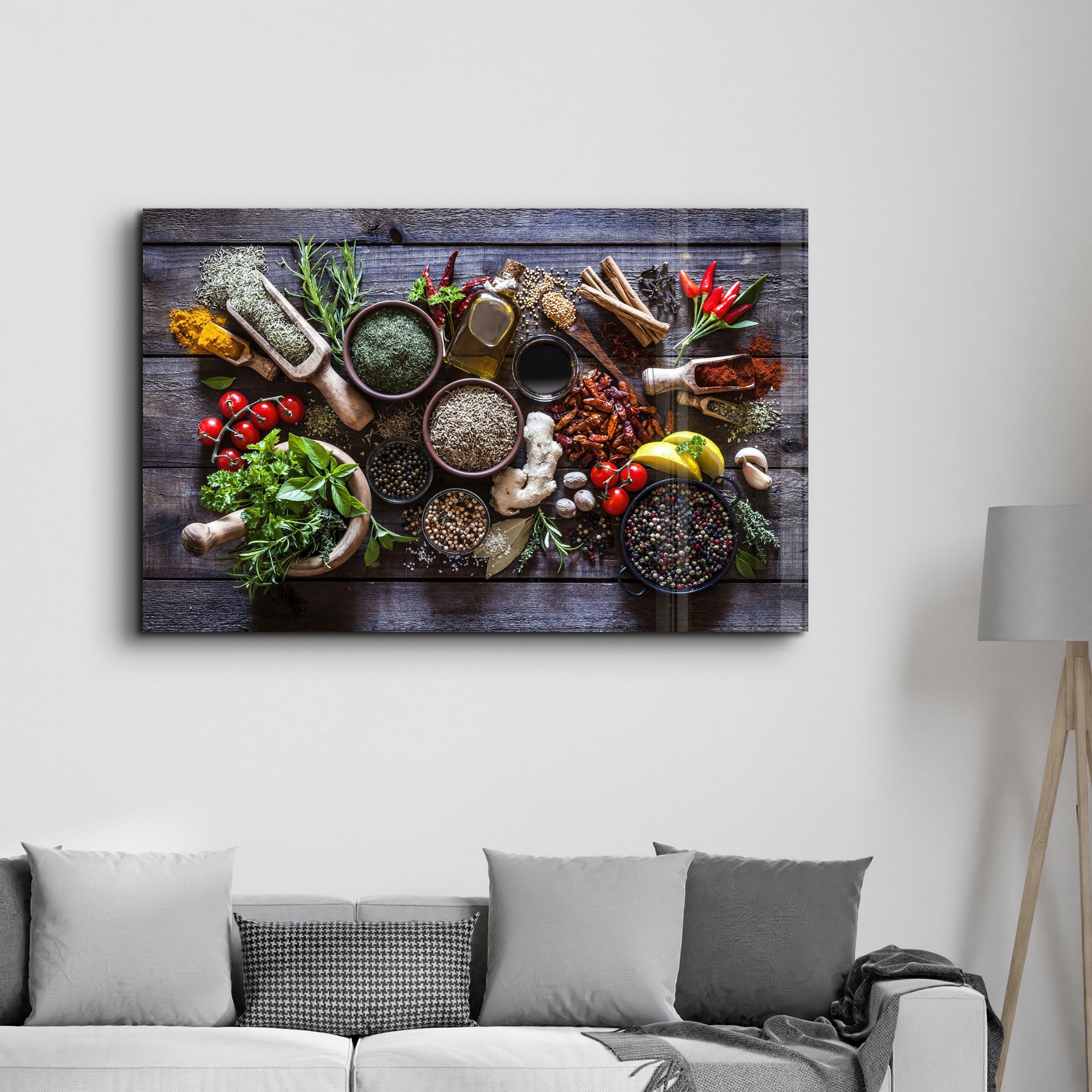 Quadro Decorativo em Vidro Temperado 4 mm Multicolor VFT-2025 (35 x 55 cm) – Impressão UV