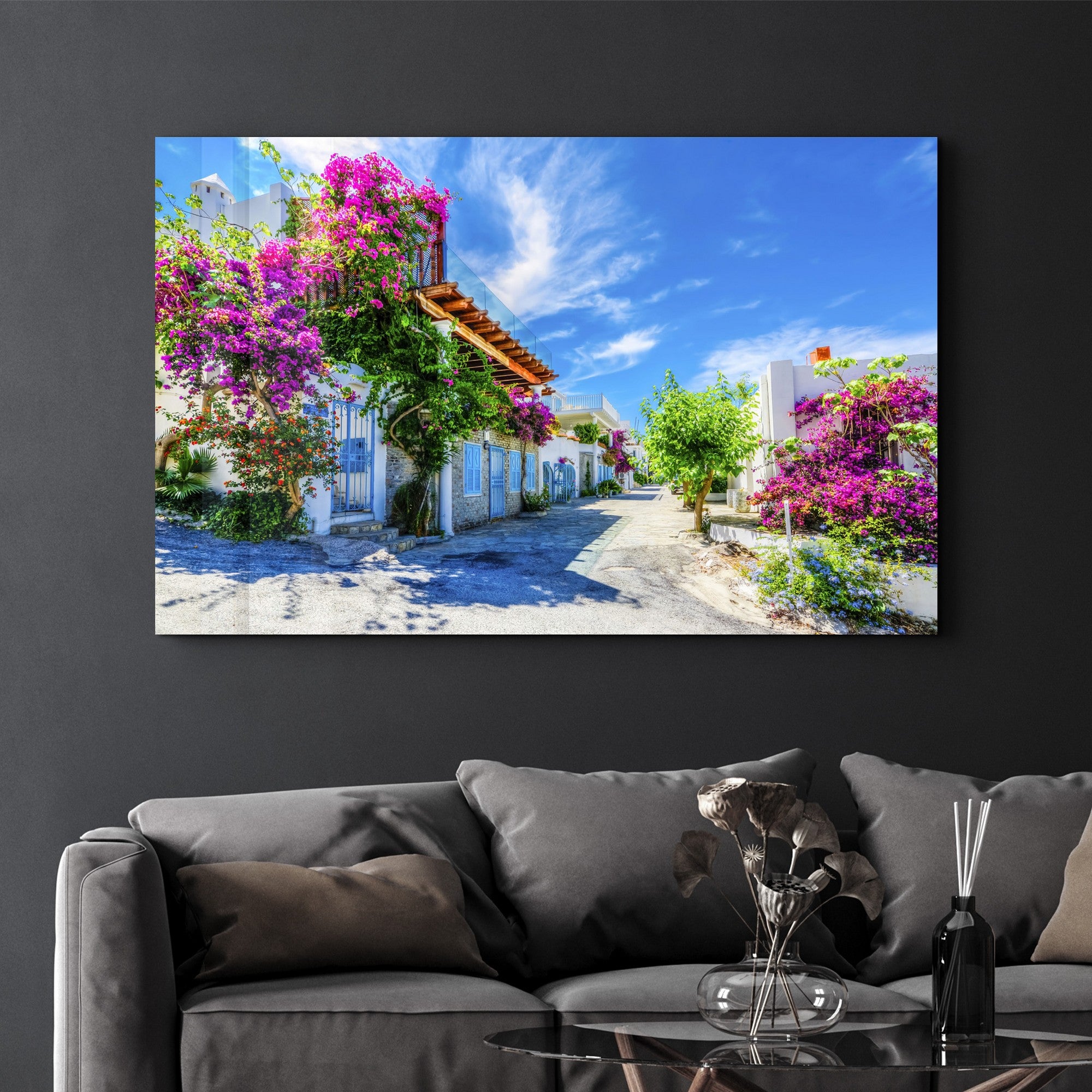 Quadro Decorativo em Vidro Temperado Multicolor 35x55cm - Impressão UV de Alta Qualidade