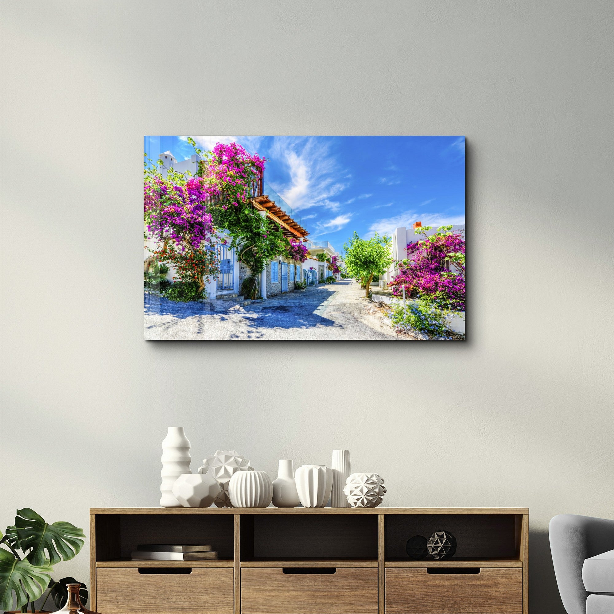 Quadro Decorativo em Vidro Temperado Multicolor 35x55cm - Impressão UV de Alta Qualidade