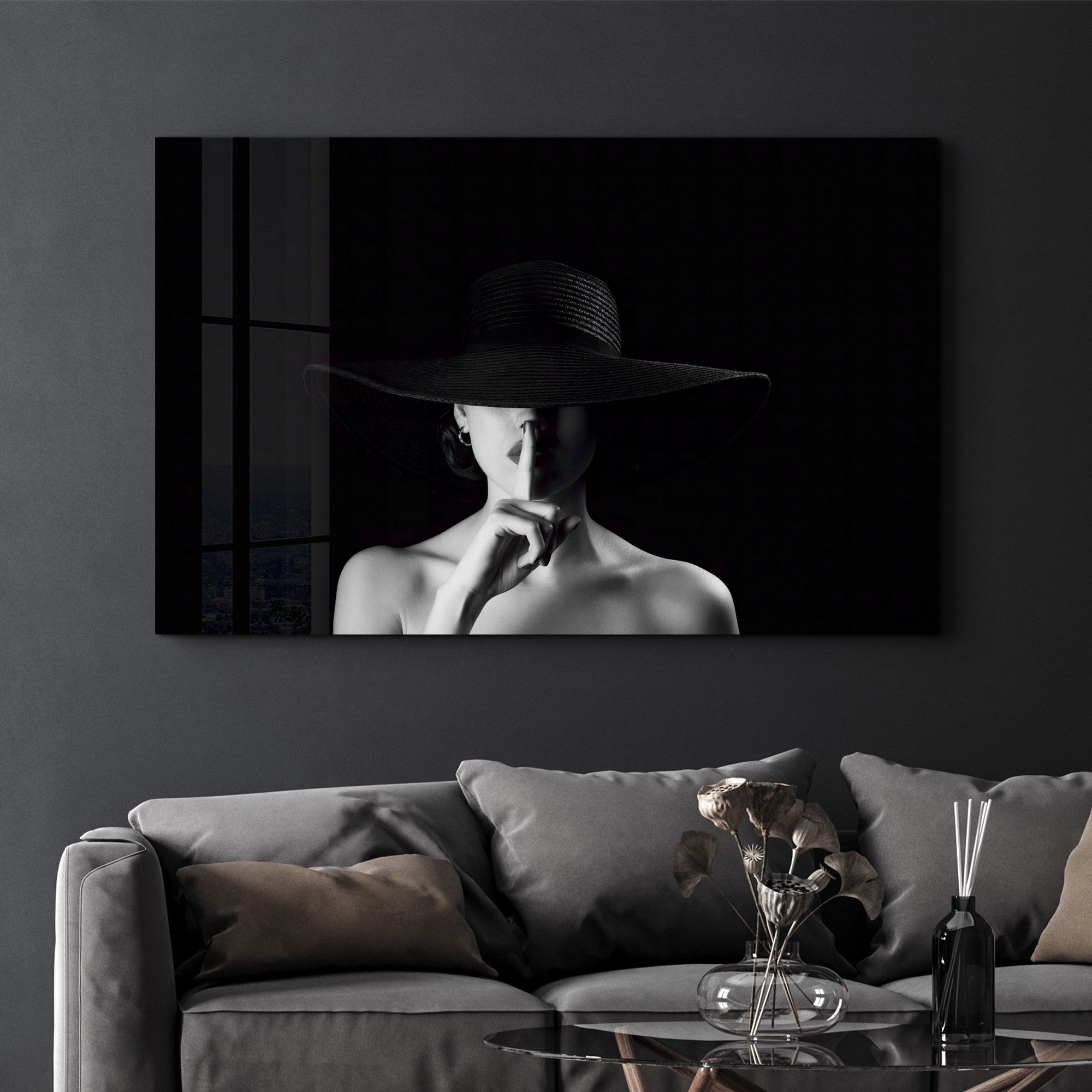 Quadro Decorativo em Vidro Temperado Multicolor 35x55cm - Impressão UV de Alta Qualidade