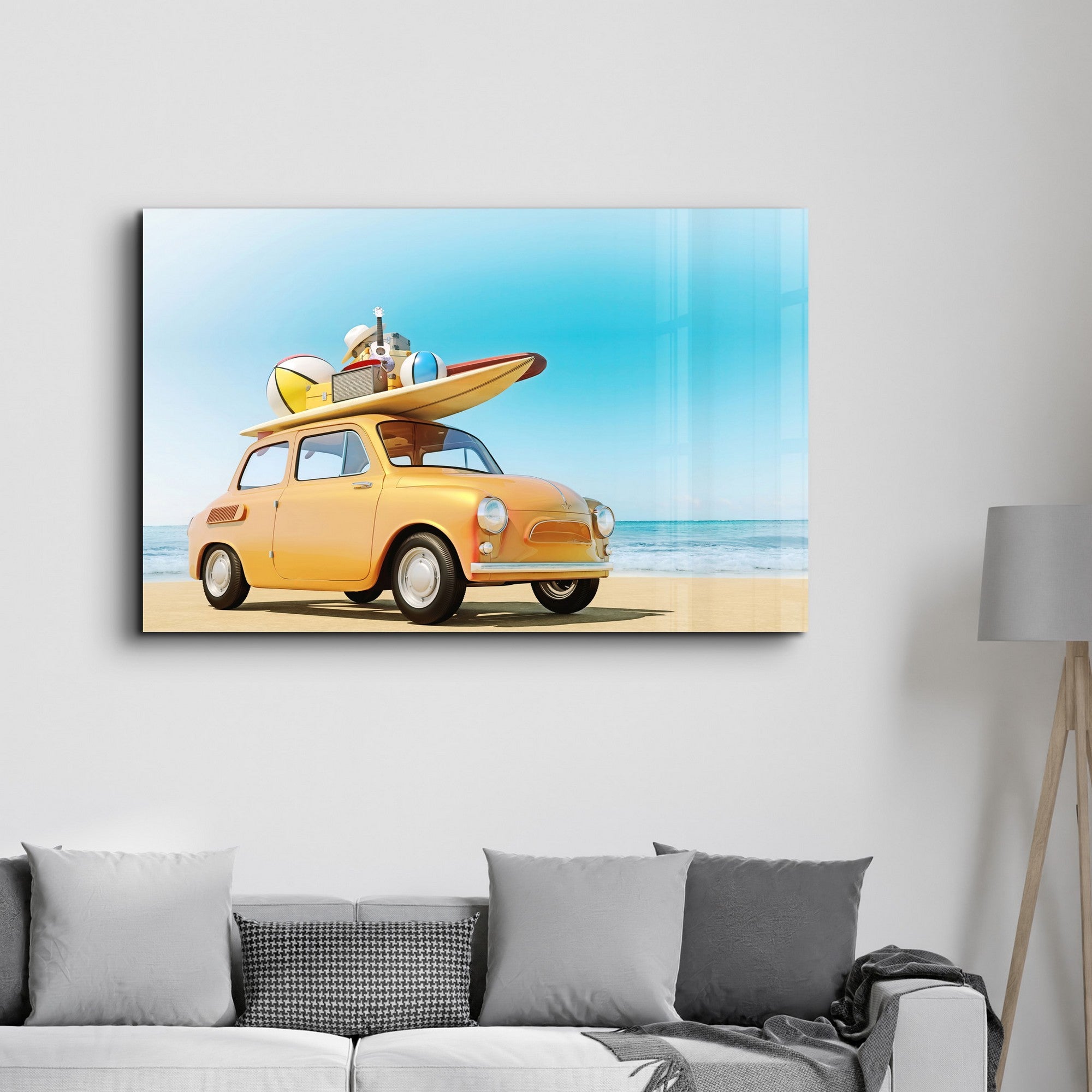 Quadro Decorativo em Vidro Temperado Multicolor 35x55cm - Impressão UV de Alta Qualidade