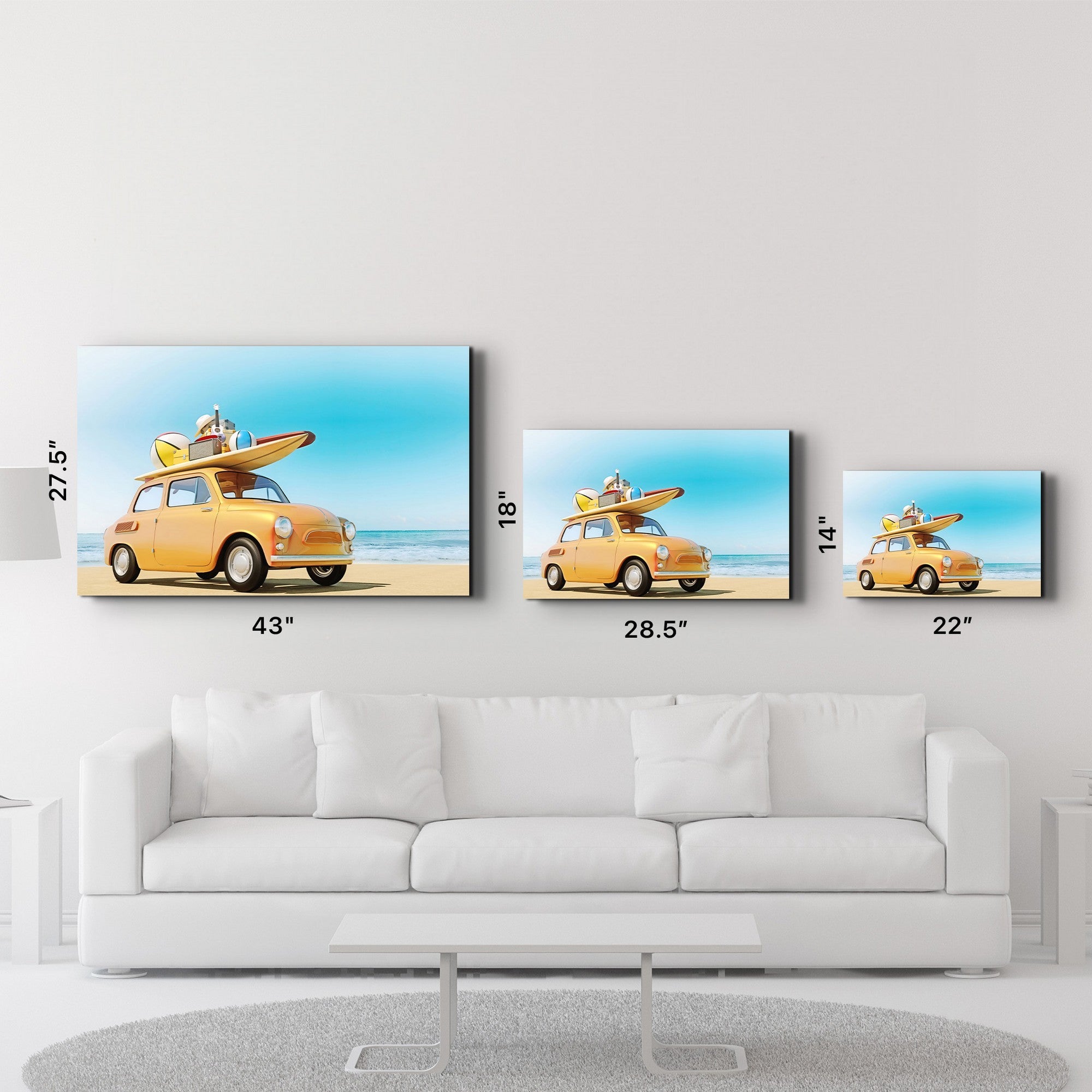 Quadro Decorativo em Vidro Temperado Multicolor 35x55cm - Impressão UV de Alta Qualidade