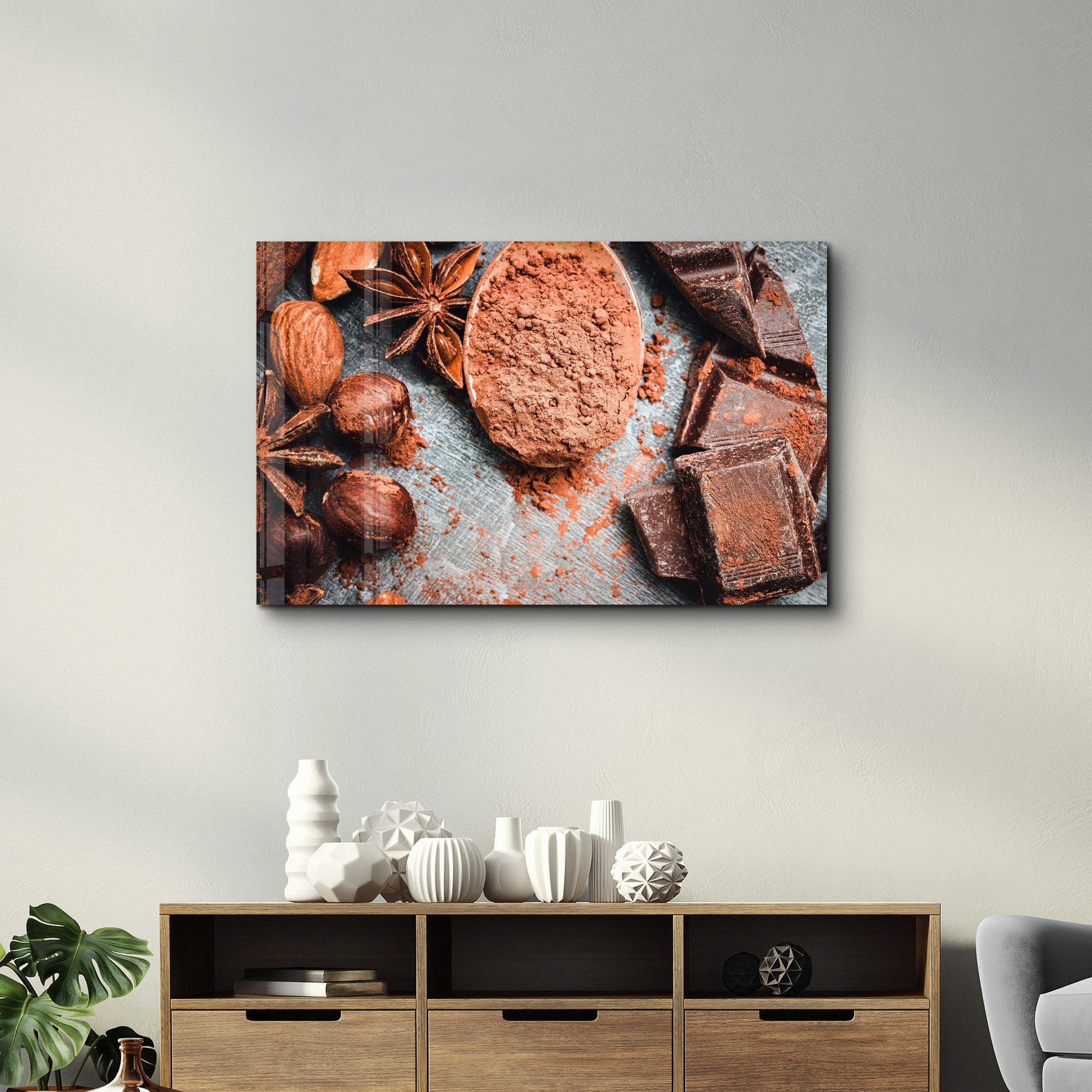 Quadro Decorativo em Vidro Temperado Multicolor 35x55cm - Impressão UV de Alta Qualidade