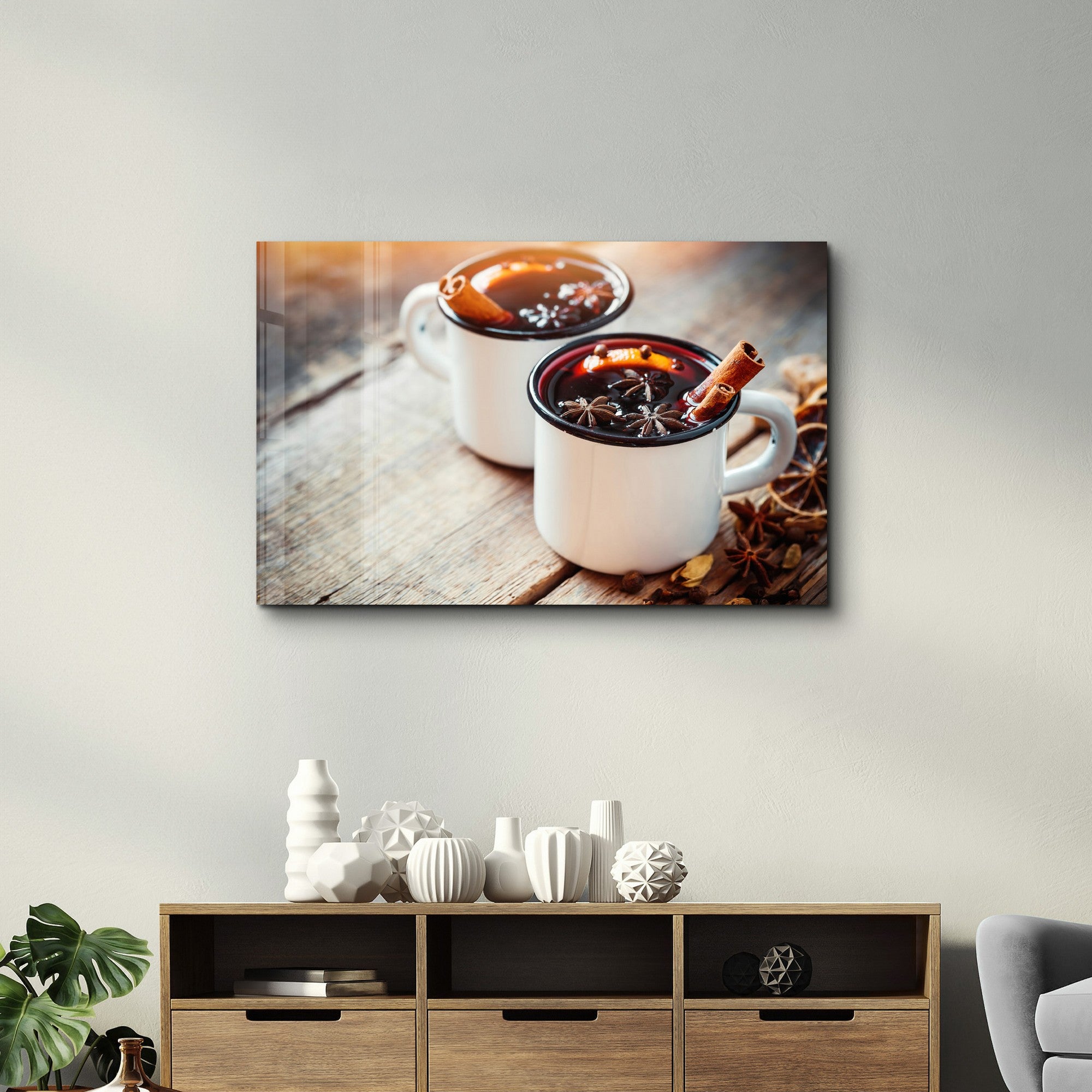 Quadro Decorativo em Vidro Temperado Multicolor 35x55cm - Impressão UV de Alta Qualidade
