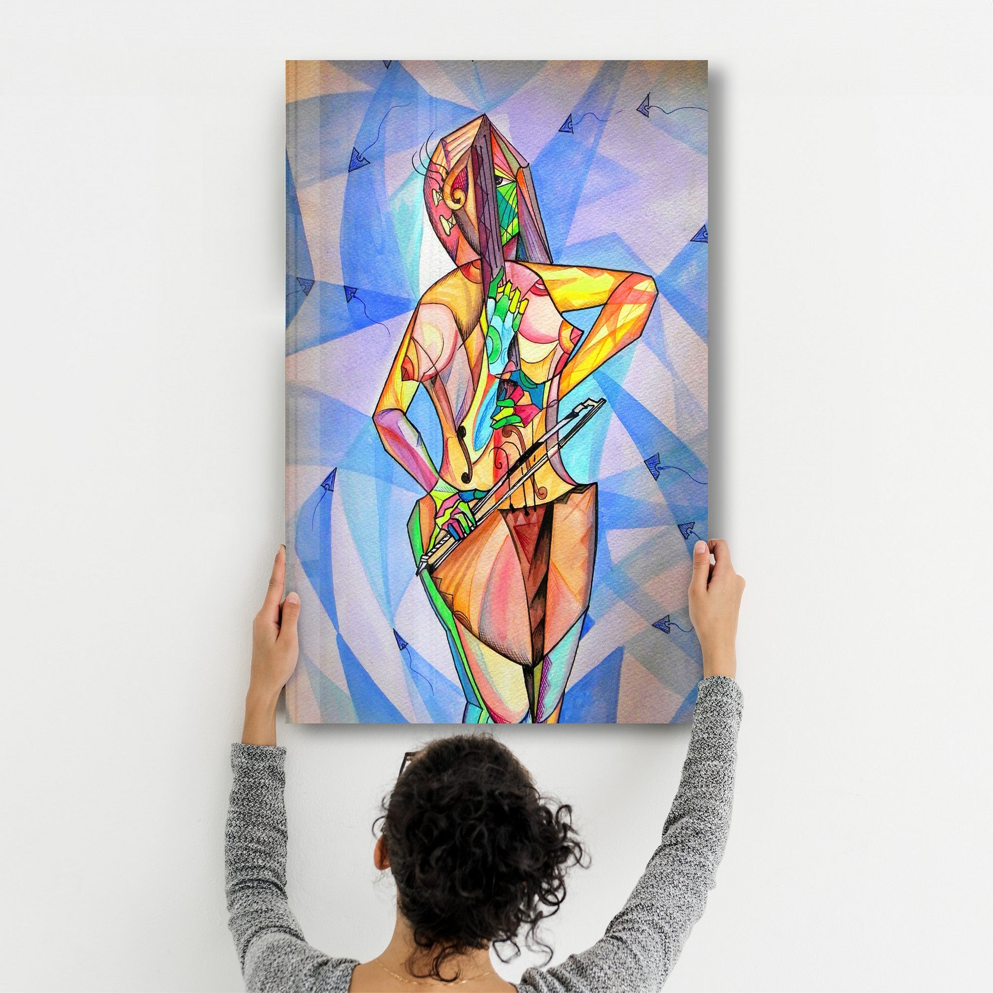 Quadro Decorativo em Vidro Temperado Multicolor 35x55cm - Impressão UV de Alta Qualidade