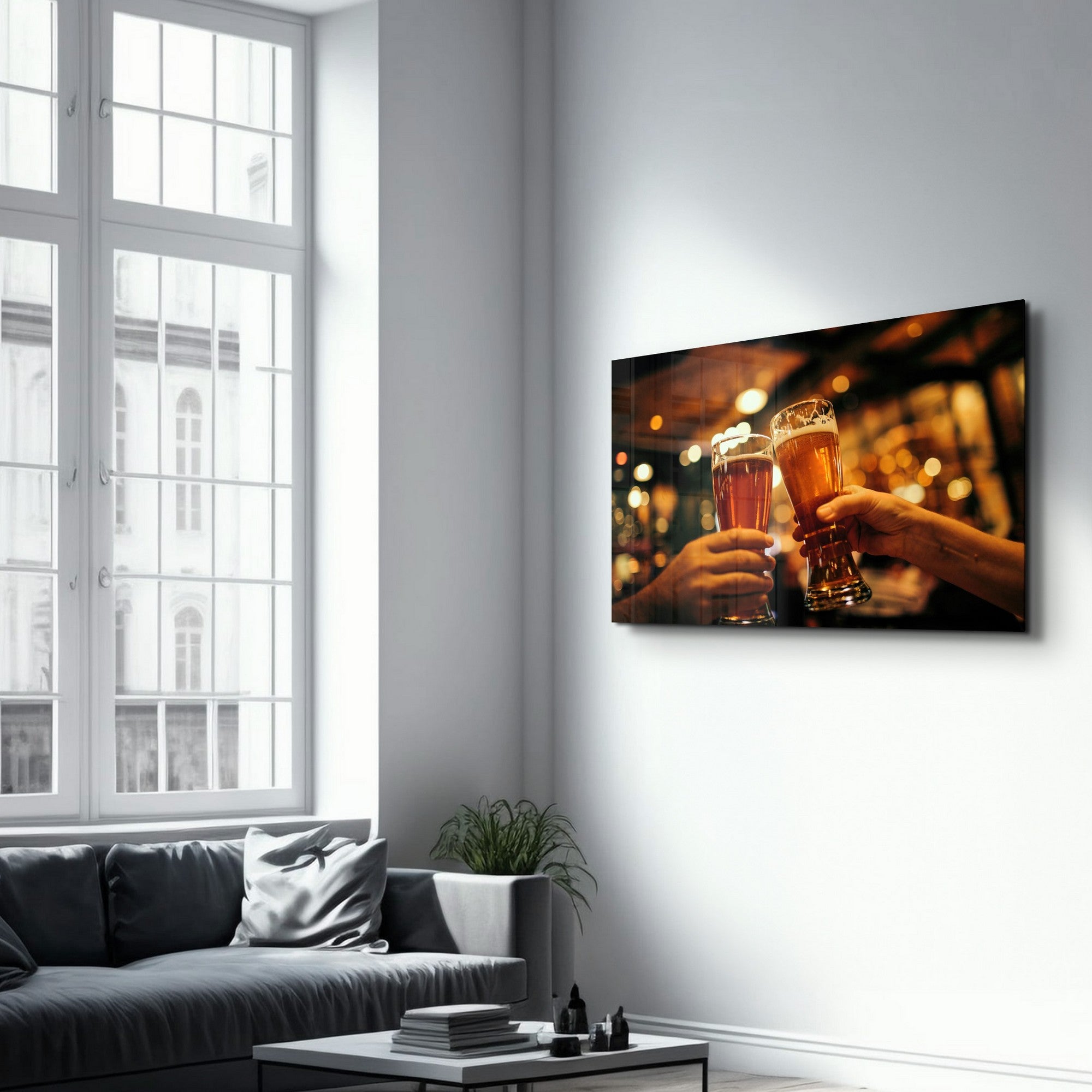 Quadro Decorativo em Vidro Temperado Multicolor 35x55cm - Impressão UV de Alta Qualidade