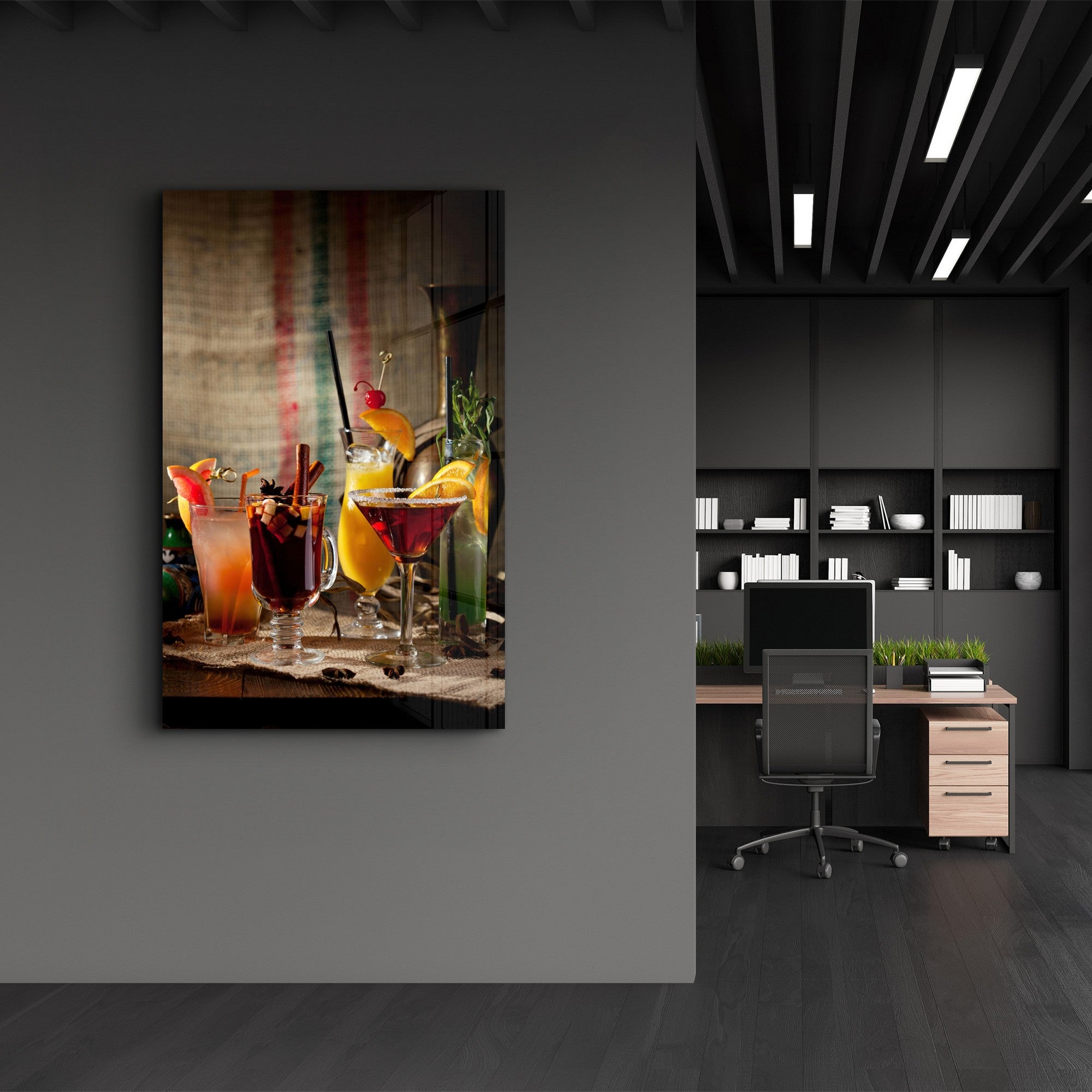 Quadro Decorativo em Vidro Temperado Multicolor VFT-2050 - 35x55cm - Impressão UV de Alta Qualidade