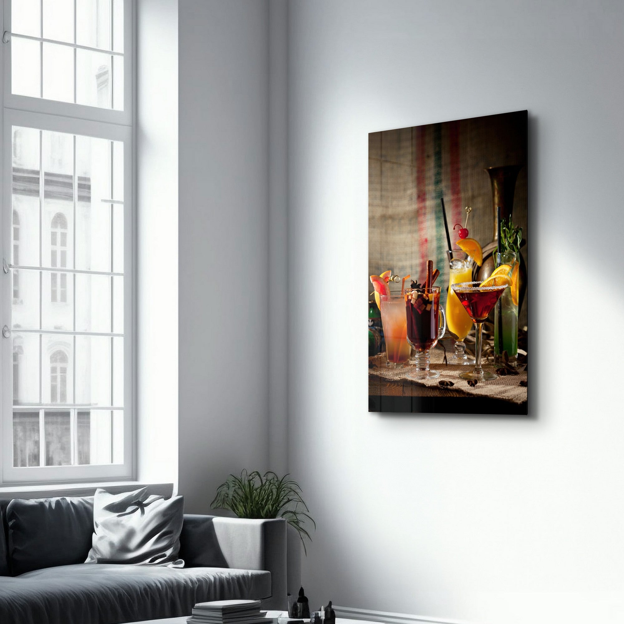 Quadro Decorativo em Vidro Temperado Multicolor VFT-2050 - 35x55cm - Impressão UV de Alta Qualidade