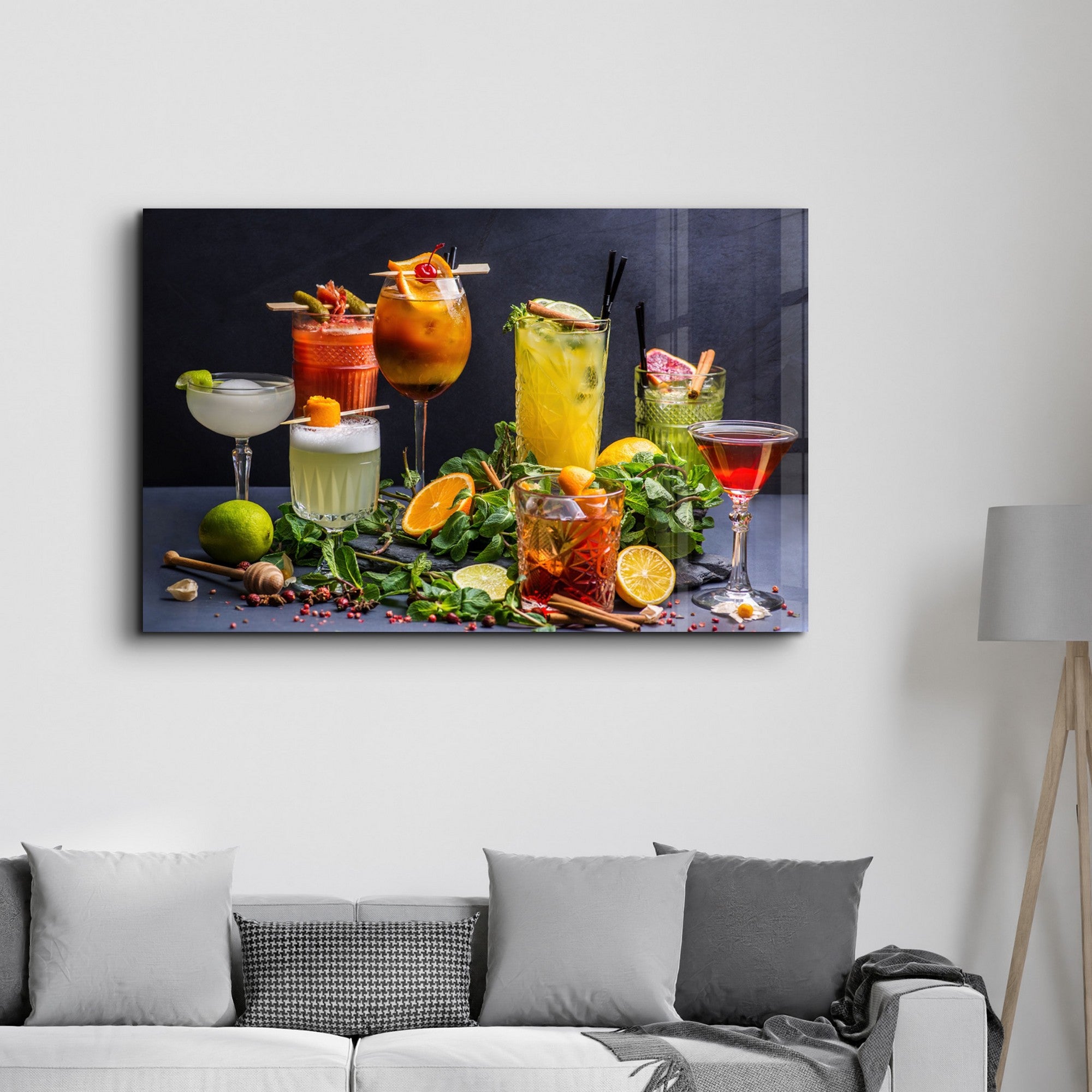 Quadro Decorativo em Vidro Temperado Multicolor 35x55cm - Impressão UV de Alta Qualidade