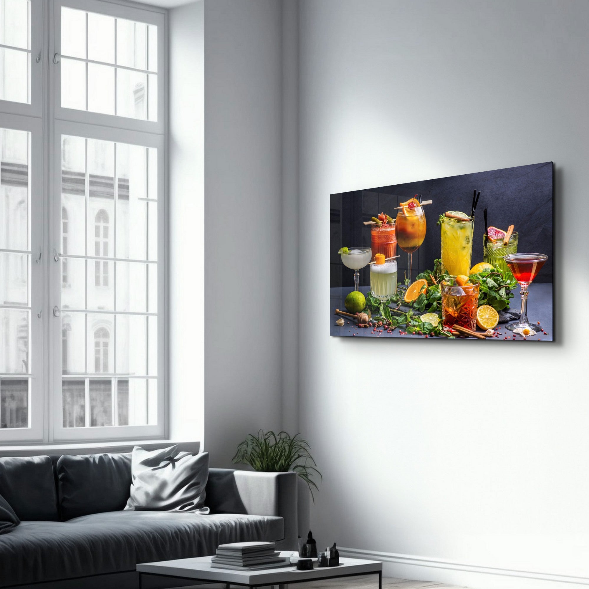 Quadro Decorativo em Vidro Temperado Multicolor 35x55cm - Impressão UV de Alta Qualidade