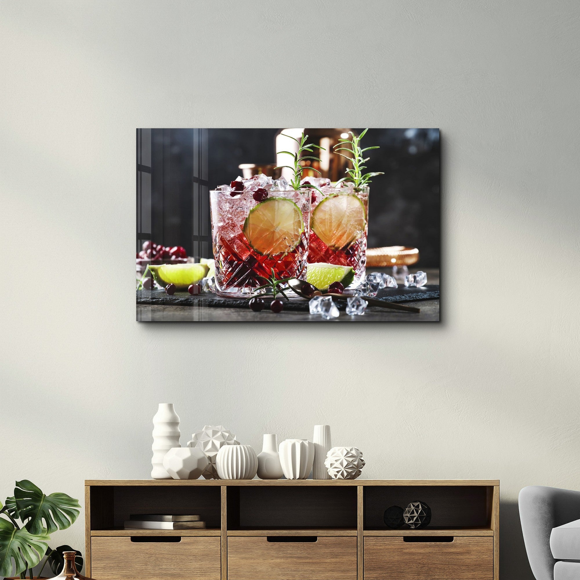 Quadro Decorativo em Vidro Temperado Multicolor 35x55cm - Impressão UV de Alta Qualidade