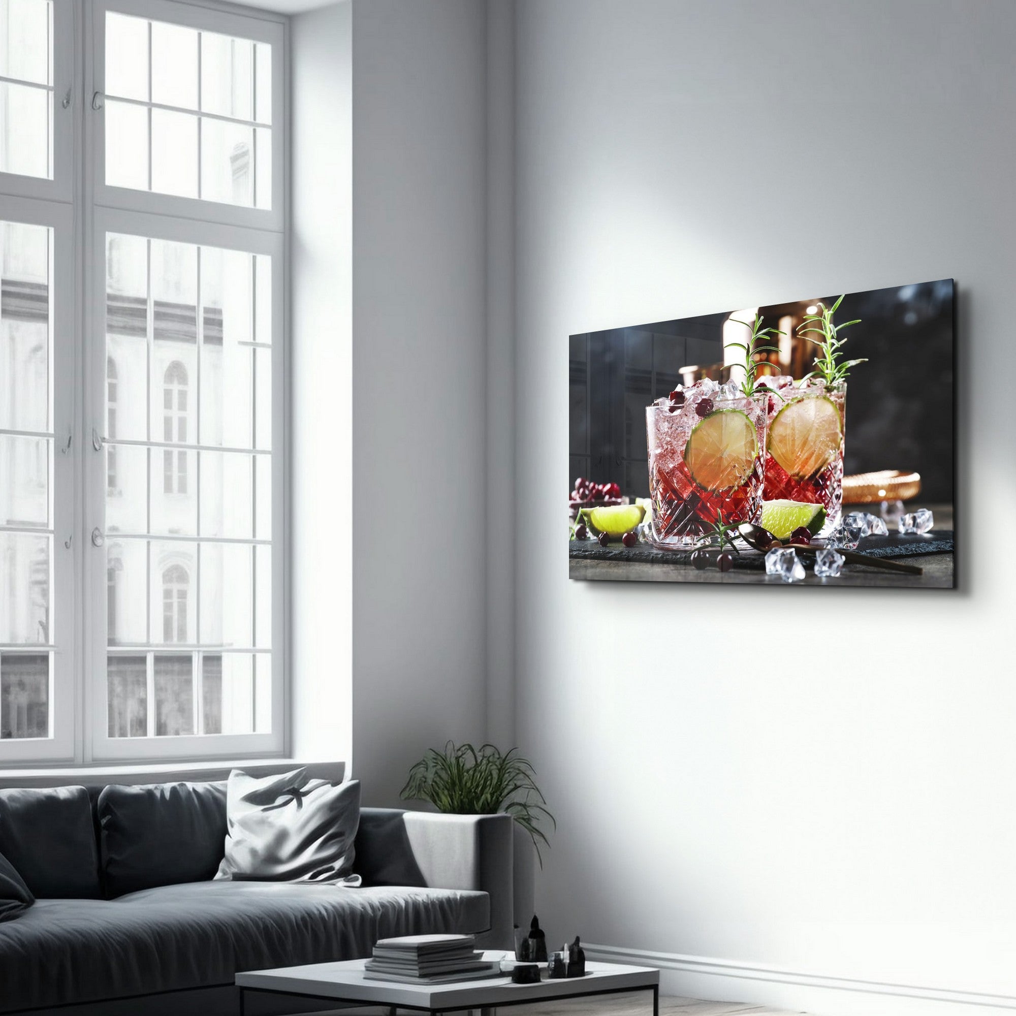 Quadro Decorativo em Vidro Temperado Multicolor 35x55cm - Impressão UV de Alta Qualidade