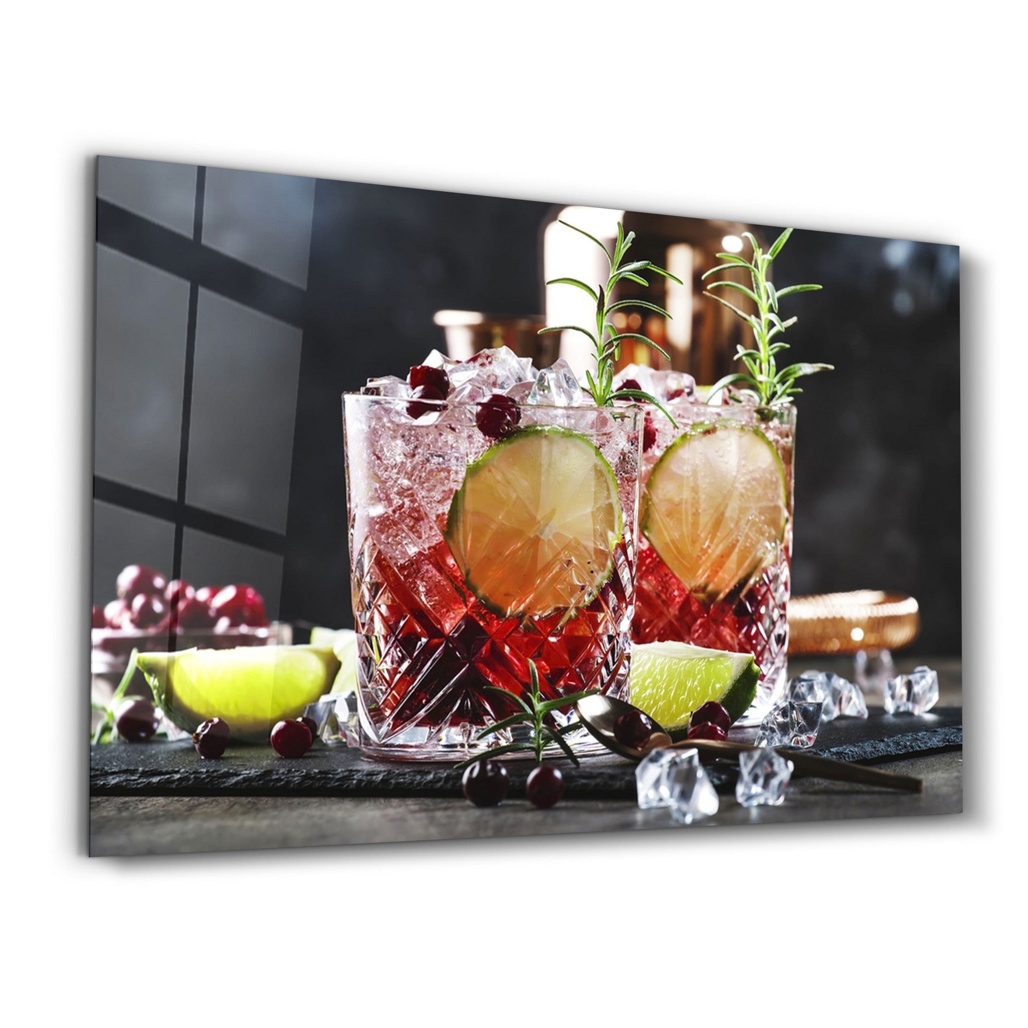 Quadro Decorativo em Vidro Temperado Multicolor 35x55cm - Impressão UV de Alta Qualidade