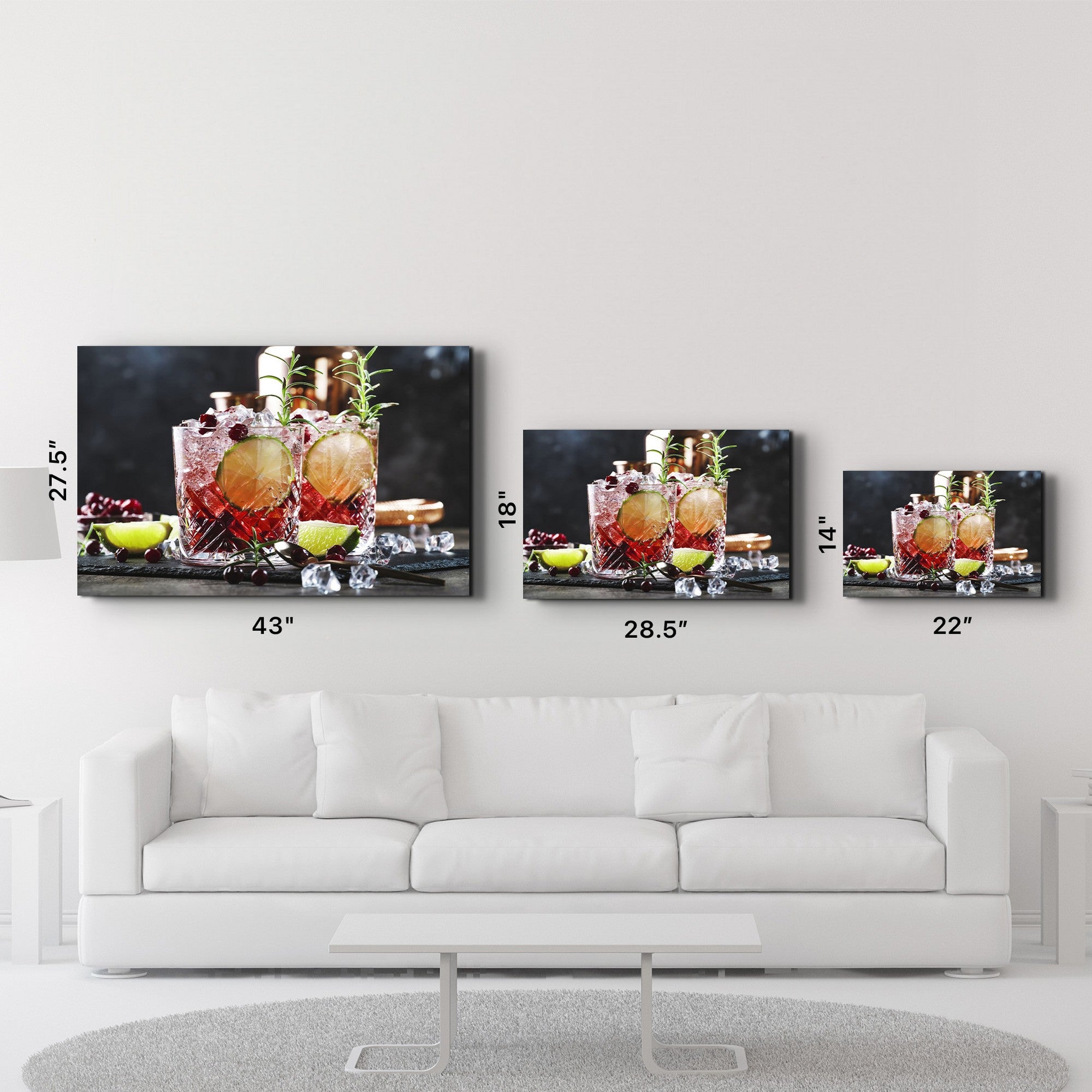 Quadro Decorativo em Vidro Temperado Multicolor 35x55cm - Impressão UV de Alta Qualidade