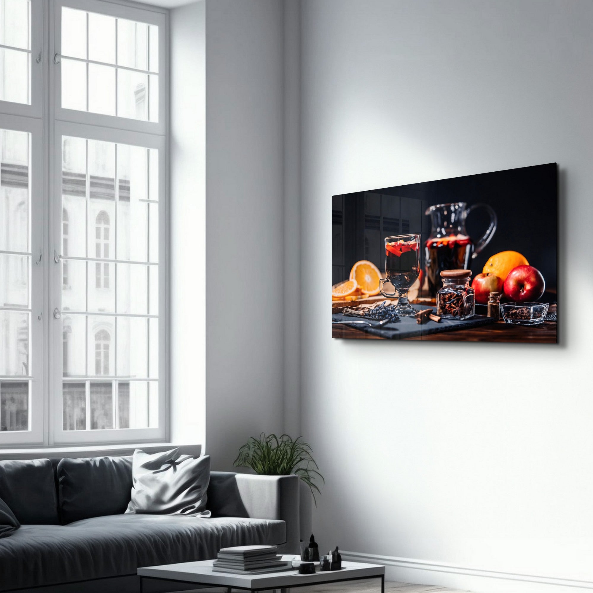 Quadro Decorativo em Vidro Temperado VFT-2055 (35 x 55 cm) Multicolor – Impressão UV, 4 mm